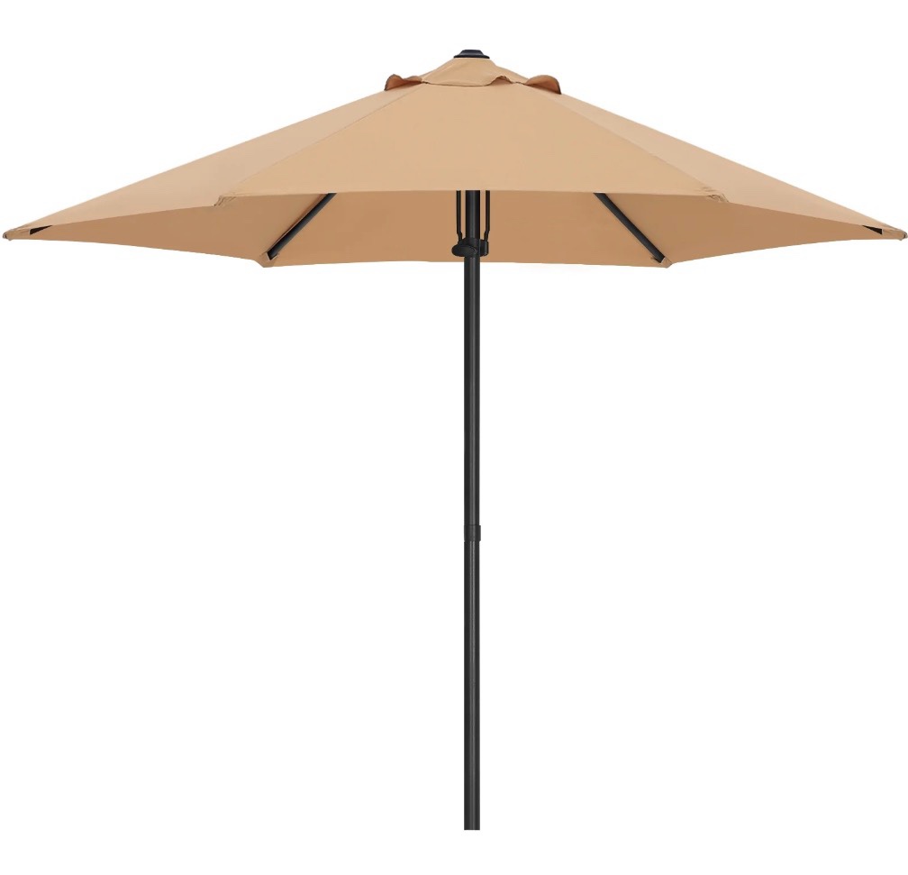 abccanopy 7.5ft outdoor market hand push patio umbrella,12+colors, khaki