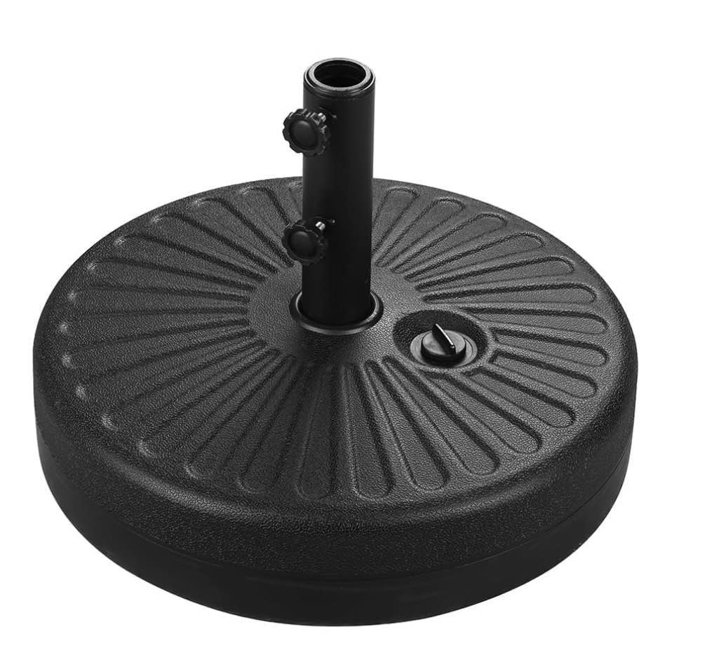 ainfox weighted base for 7.5-13ft patio umbrella heavy duty water filled market umbrella stand