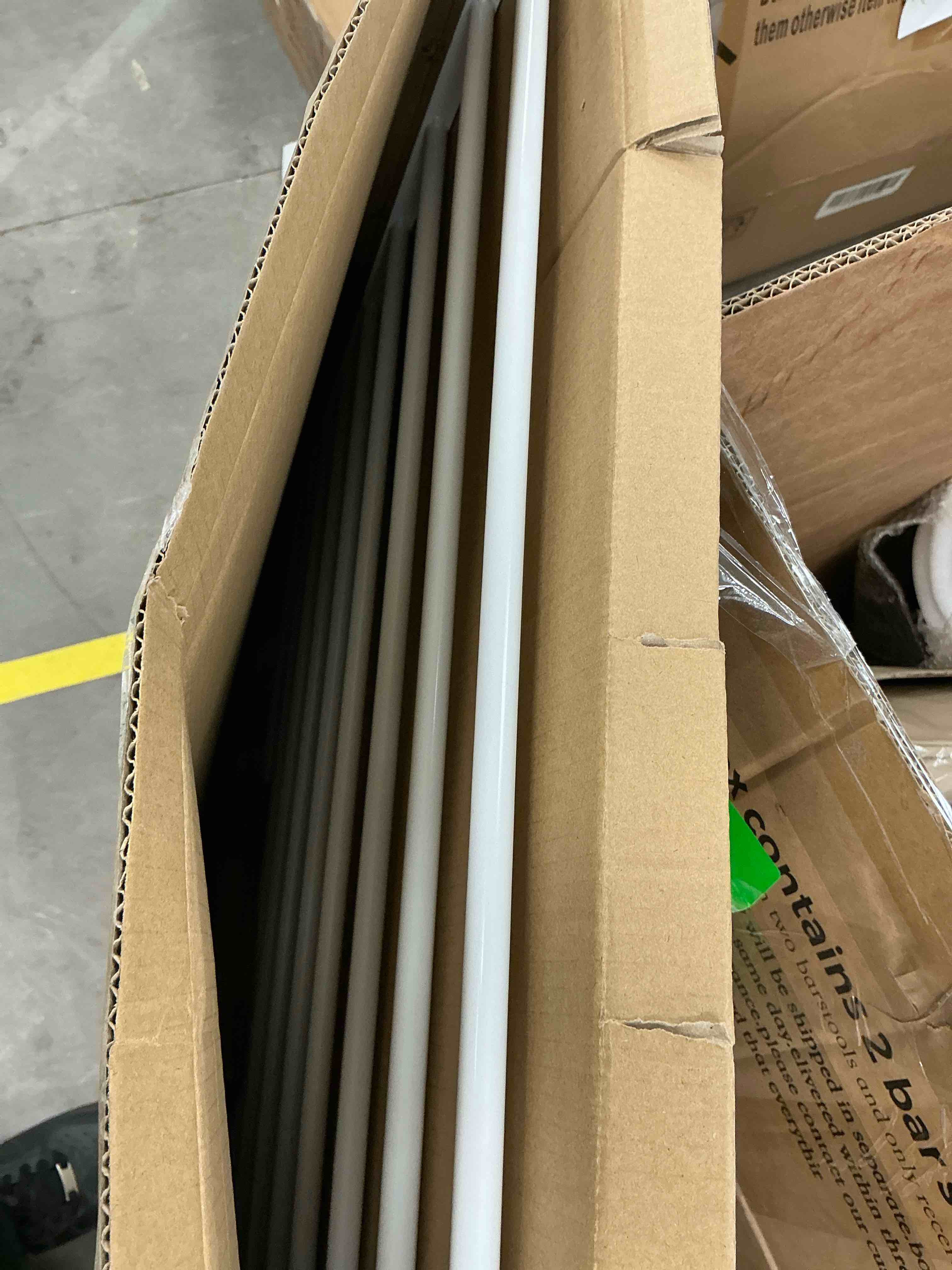 Condition photo showing Good Condition for fairy baby narrow baby gate for stair, 22.8"-25.5" wide pressure mounted pet gate for doorway, easy walk thru child safety gate, white