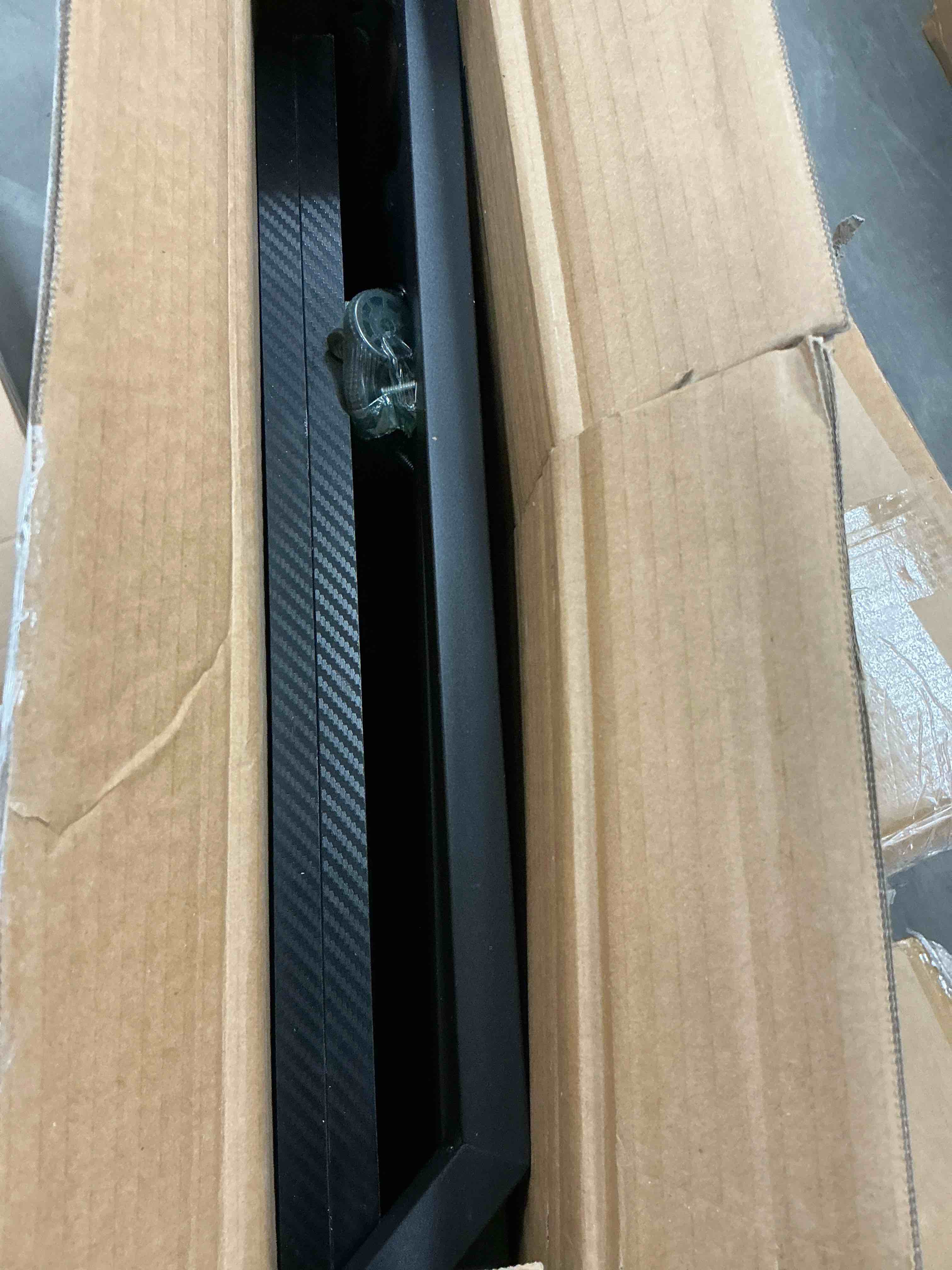 Condition photo showing Good Condition for casacomoda computer desk l shaped, 51 inch reversible l shaped desk, gaming desk, home office desk, carbon fiber black