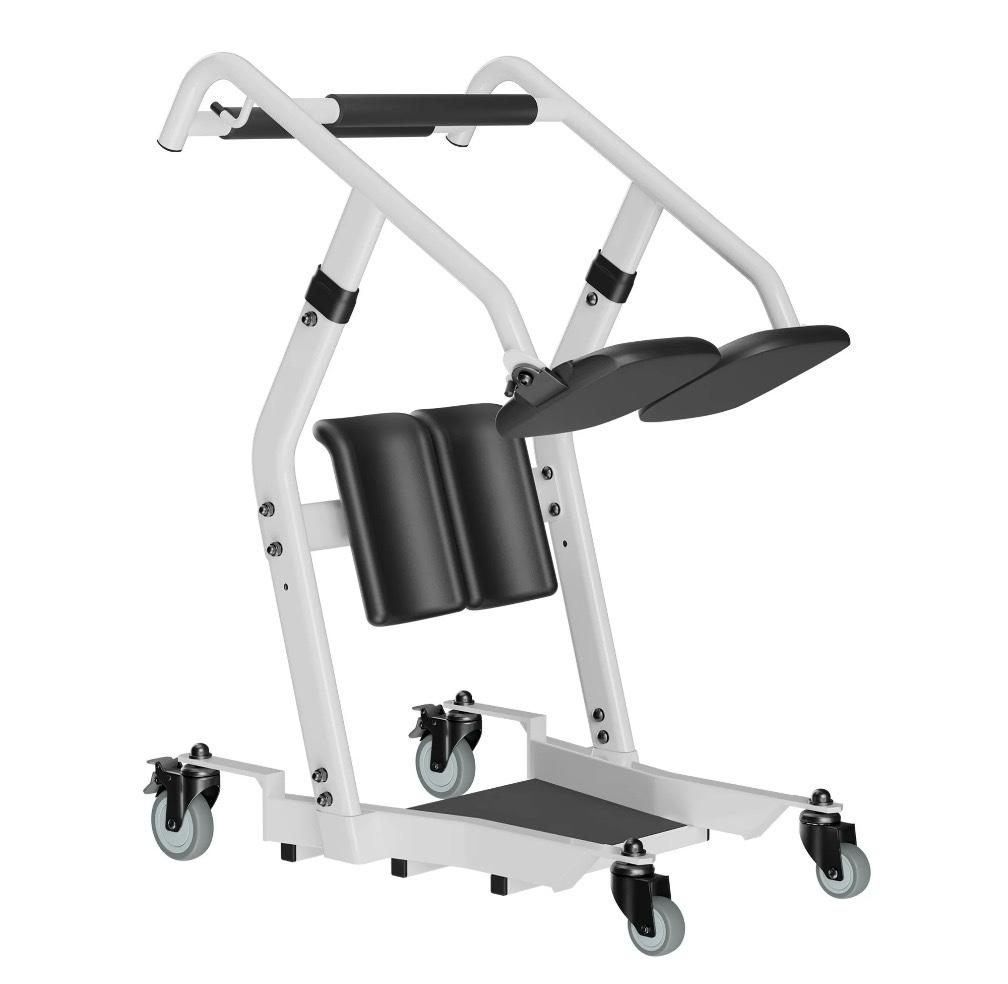pruru sit-to-stand patient lift, mobility aid with wheels for elderly assistance