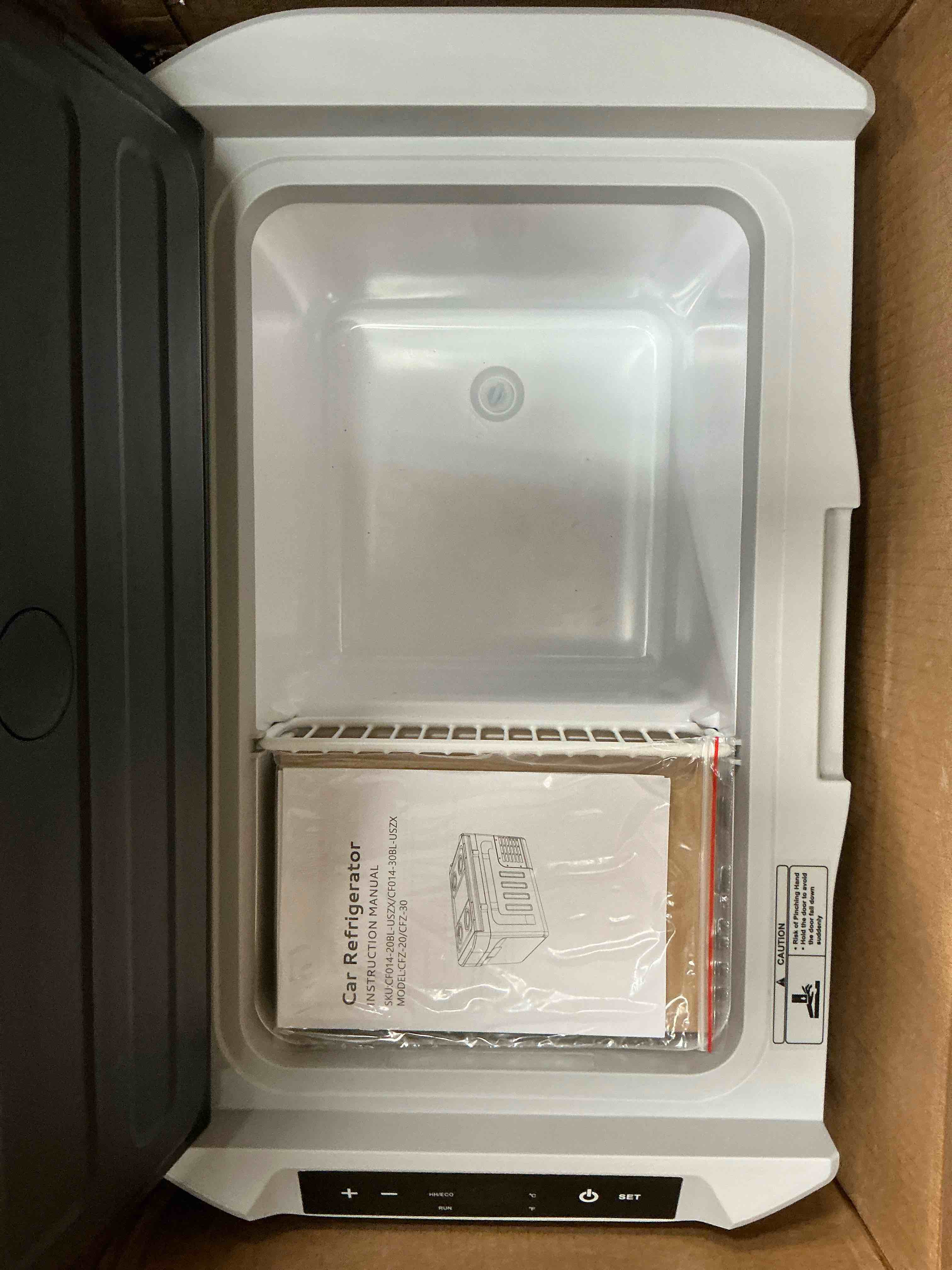 Condition photo showing Good Condition for simzlife 12 volt car refrigerator 22 quart portable fridge freezer compressor cooler 12/24v dc 110~240 volt ac for truck van rv camper suv travel camping road trips