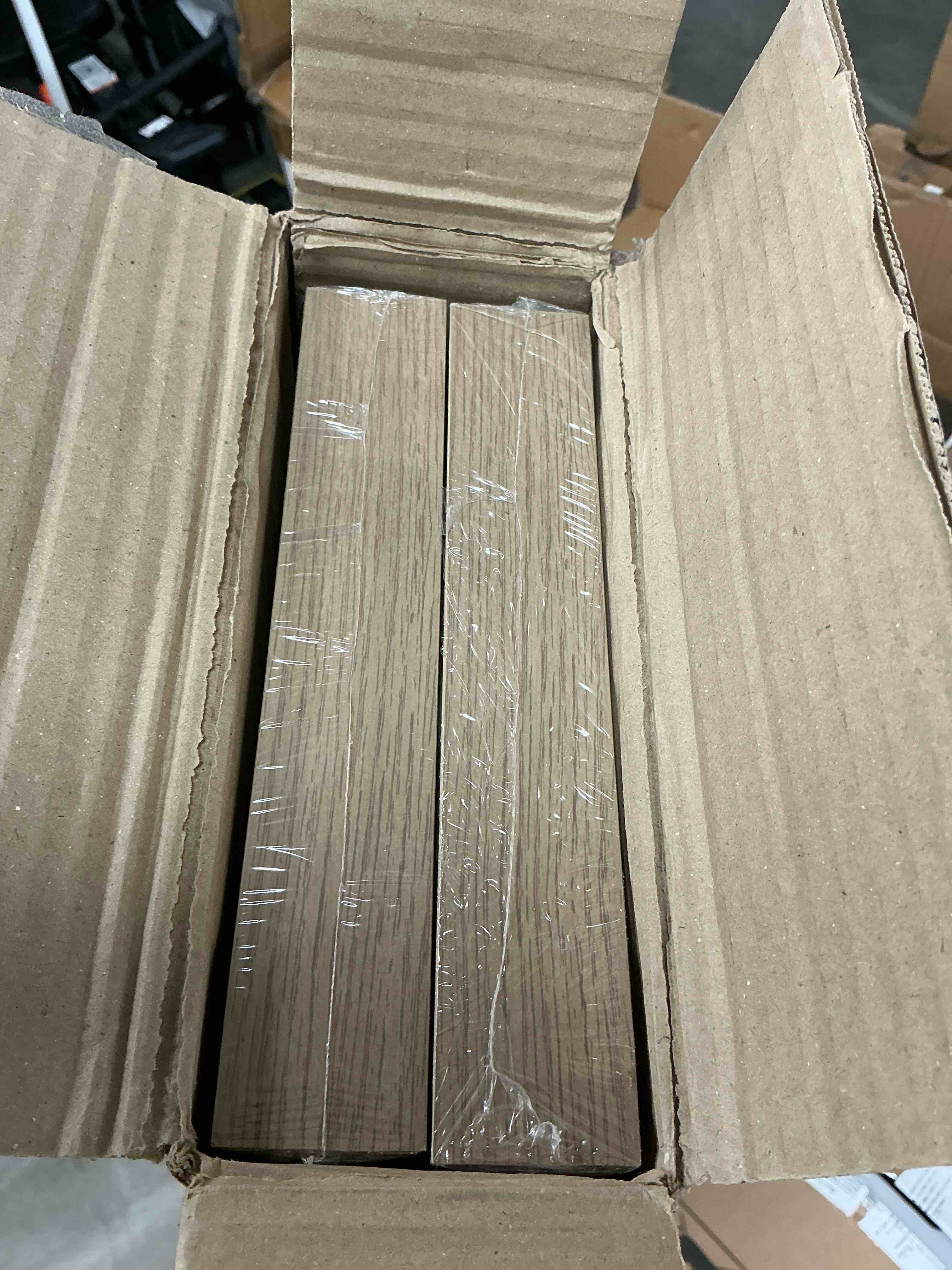 Condition photo showing Good Condition for ballucci 48  floating shelves  2-pack wood wall shelf set with invisible brackets  8  deep  oak finish
