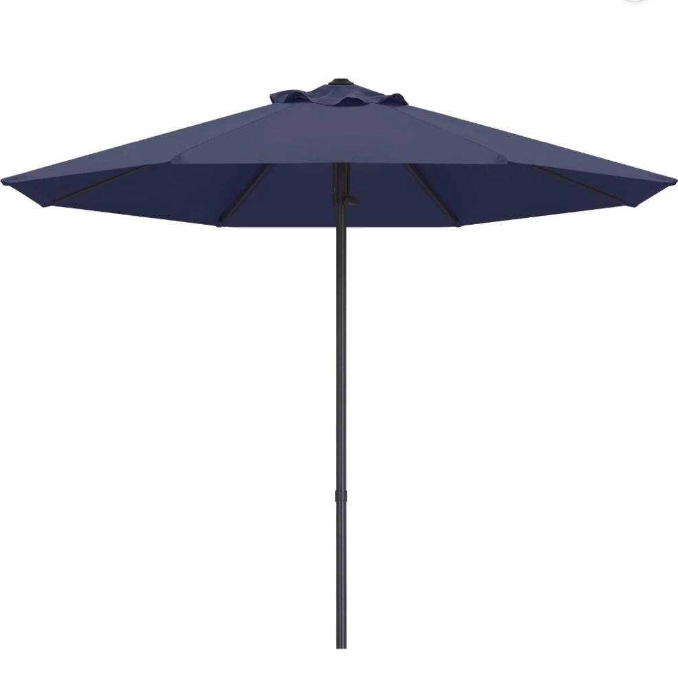 abccanopy 10ft outdoor market hand push patio umbrella 12+colors  navy blue
