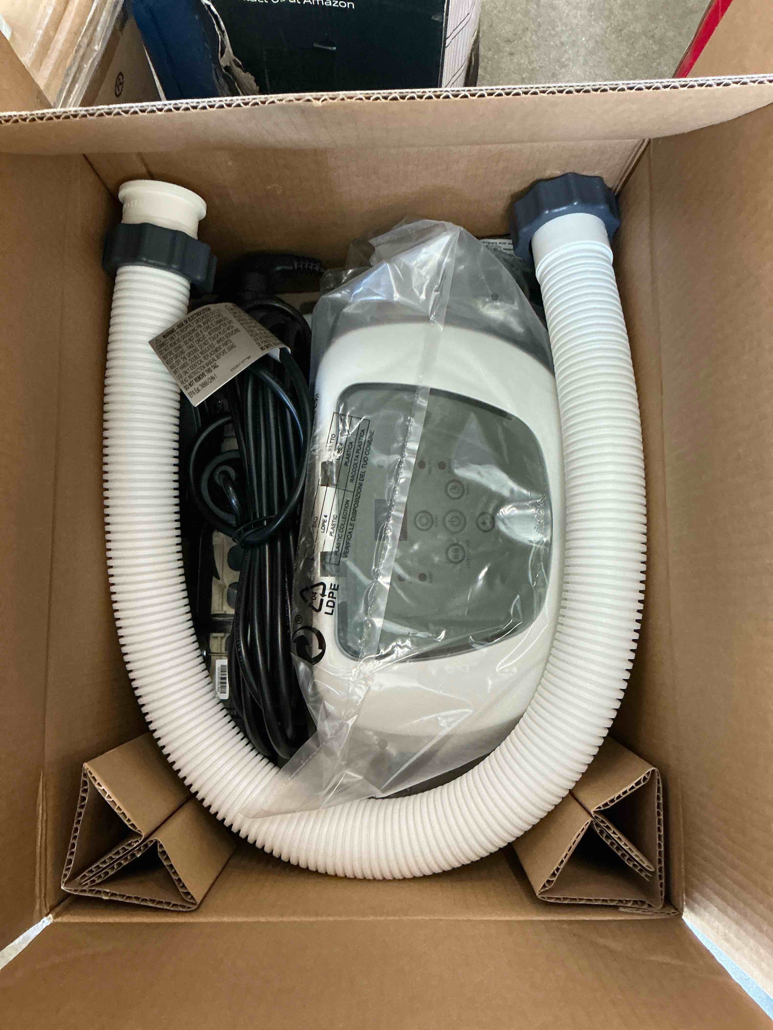 Condition photo showing New/Like New for intex krystal clear saltwater system for above-ground pools up to 15,000 gallons saltwater system for pools up to 15,000 gallons