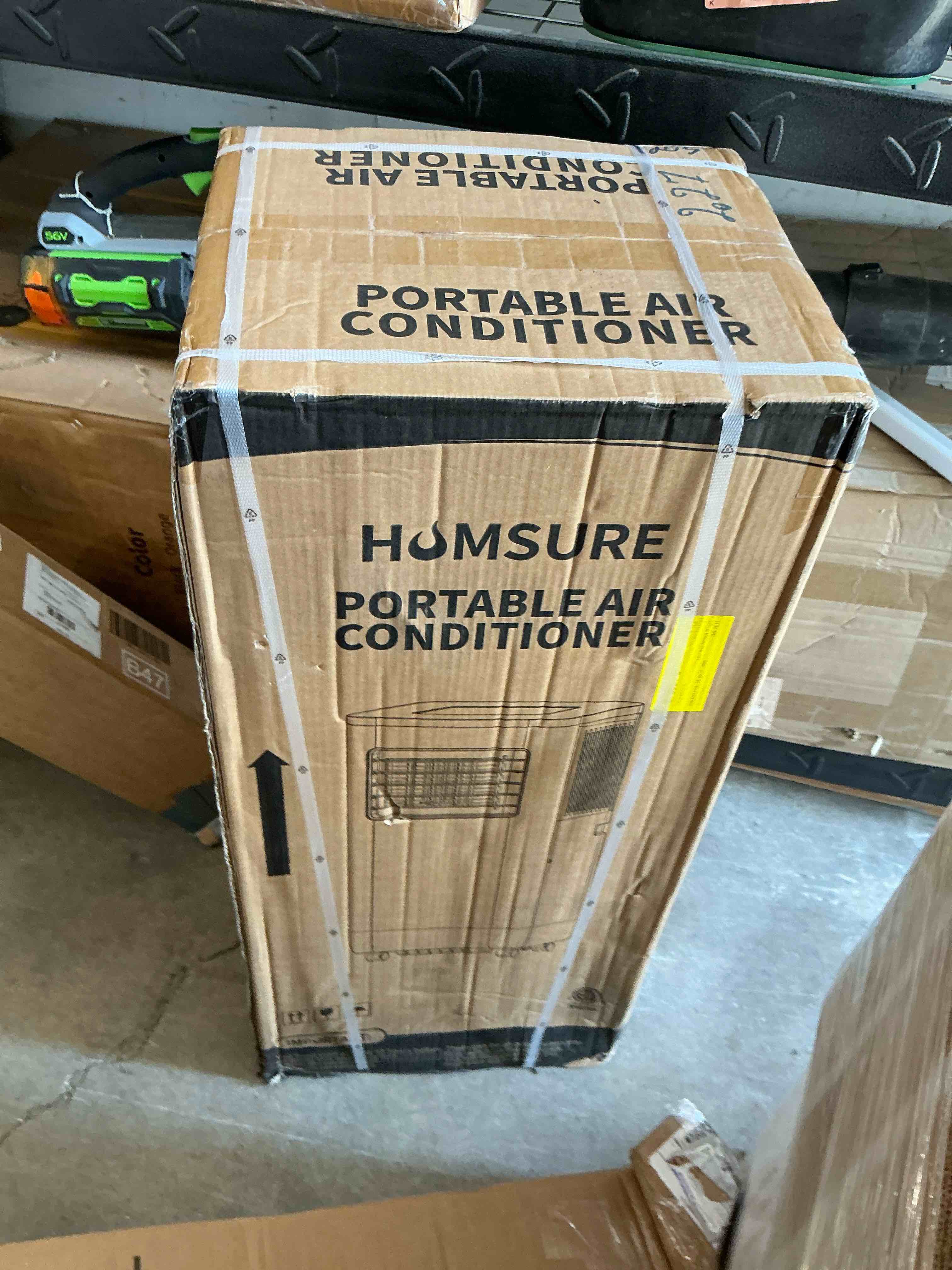 Condition photo showing New/Like New for humsure portable air conditioners 5000 btu (8000btu ashrae) 300 sq. ft  ac unit with built-in cooler  dehumidifier  fan  sleep modes  room air conditioner with remote control/installation kit  24-time
