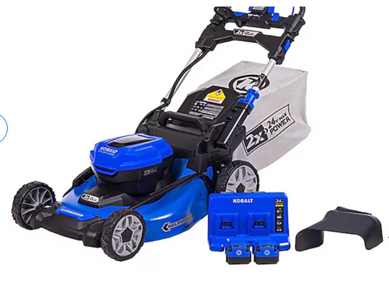 Kobalt 2x24V (48V Total) 20-In Self-Propelled Lawn Mower Kit