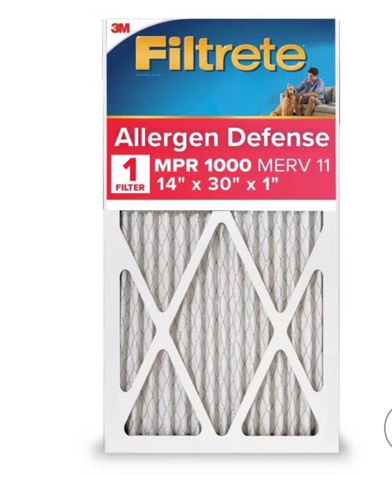 Filtrete 14 x 30 x 1 MERV 11 1085 MPR Allergen Defense Extra Electrostatic pleated Air Filter