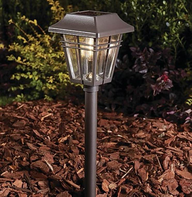Harbor Breeze 10 -Lumens Black Solar Integrated LED Path Light 
