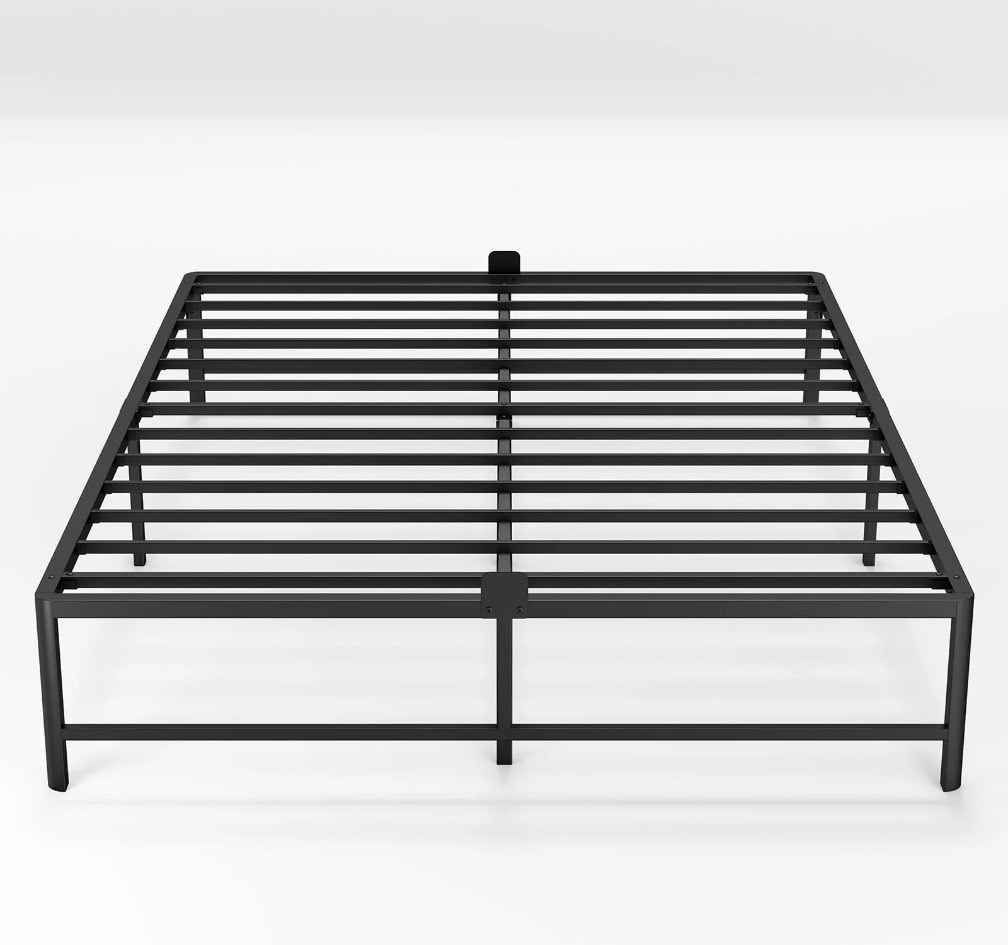 Z-HOM 14“ Full Bed Frame, Heavy Duty Metal Platform Bed Frame with Under Bed Storage Space, Black