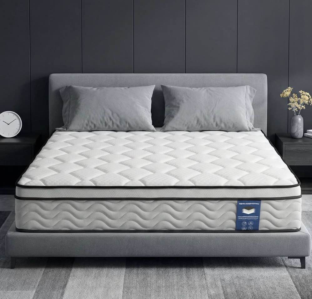 Gravellaire 12" Queen Mattress in a Box, Gel Memory Foam and Pocket Spring Hybrid Mattress, Medium Comfort, Pressure Relief, Adult