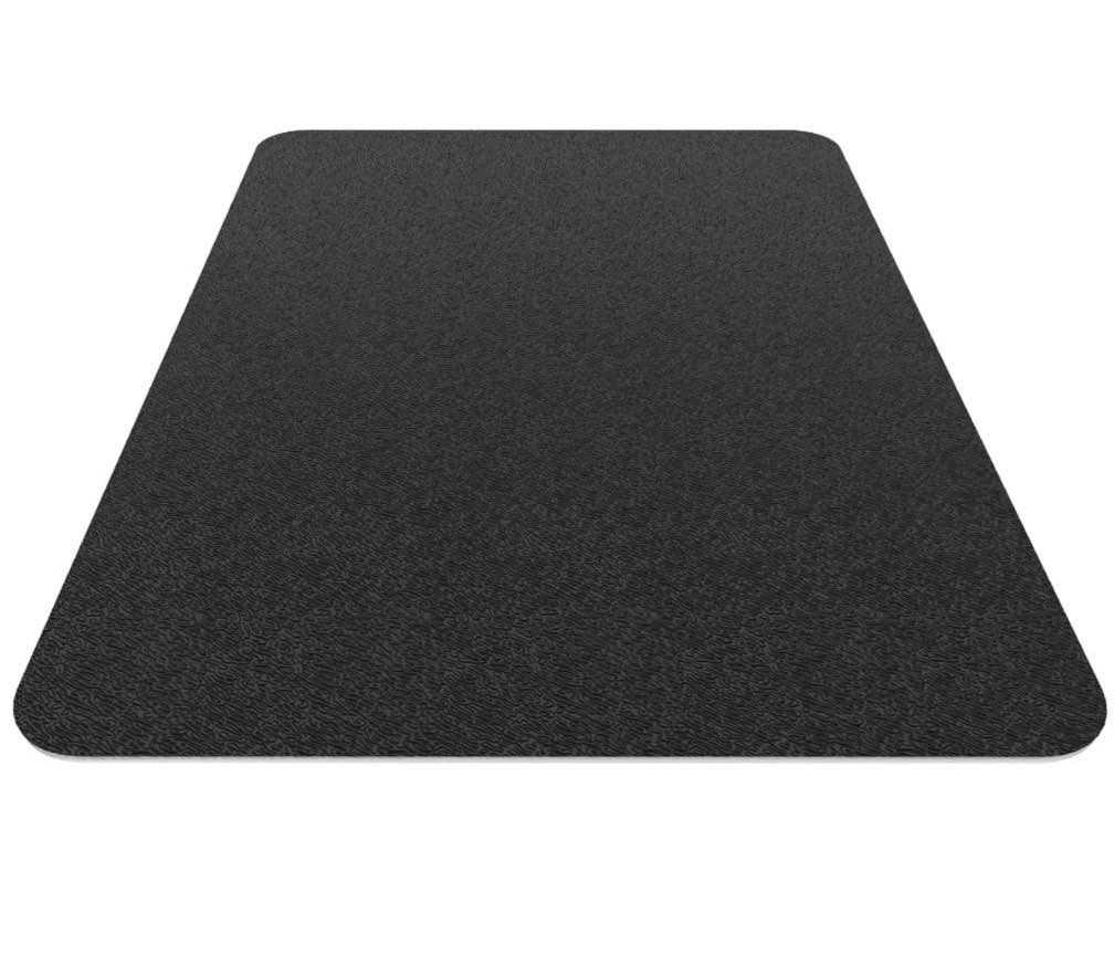 gped office chair mat for carpet, 45" x 53"rectangle carpet protector mat, sturdy carpet chair mat with studs for office, home and gaming floor?black?