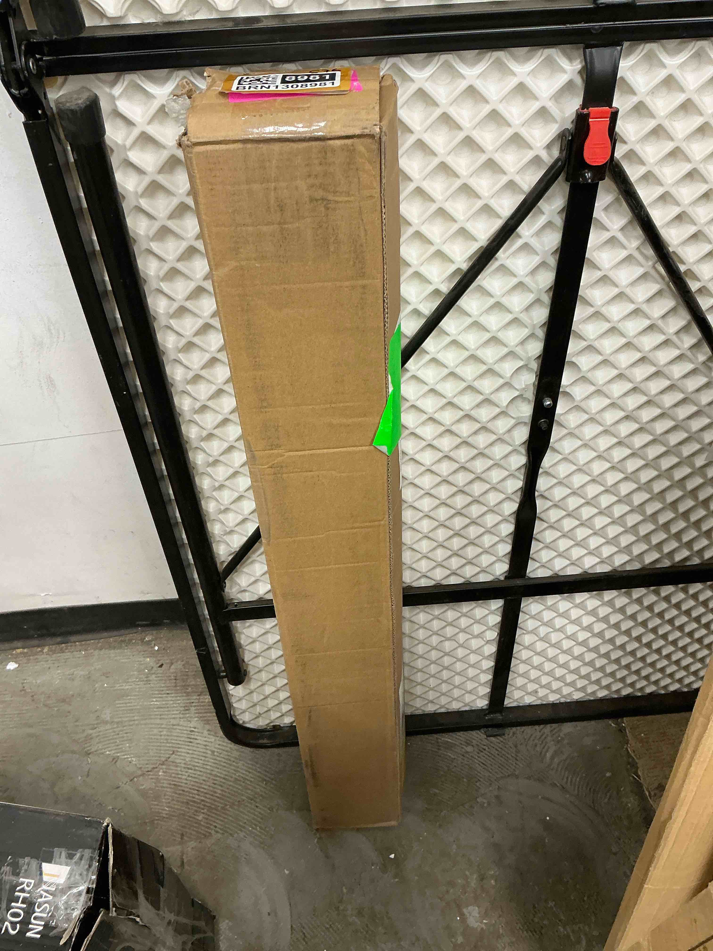 Condition photo showing New/Like New for lazblinds no tools no drill cordless bamboo roman shades  light filtering window treatment  roll up bamboo blinds for window 35   w x 72   h  brown