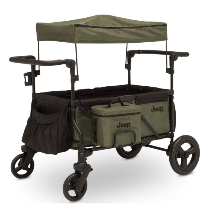 Jeep Deluxe Wrangler Wagon Stroller with Cooler Bag and Parent Organizer by Delta Children Unisex