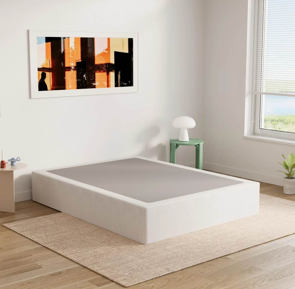 ULIESC 9 Inch Full Size Box Spring, Full Box Spring Only, Metal Box Spring Full with Fabric Cover, Sturdy Mattress Foundation, Noise Free, Non-Slip, Easy Assembly