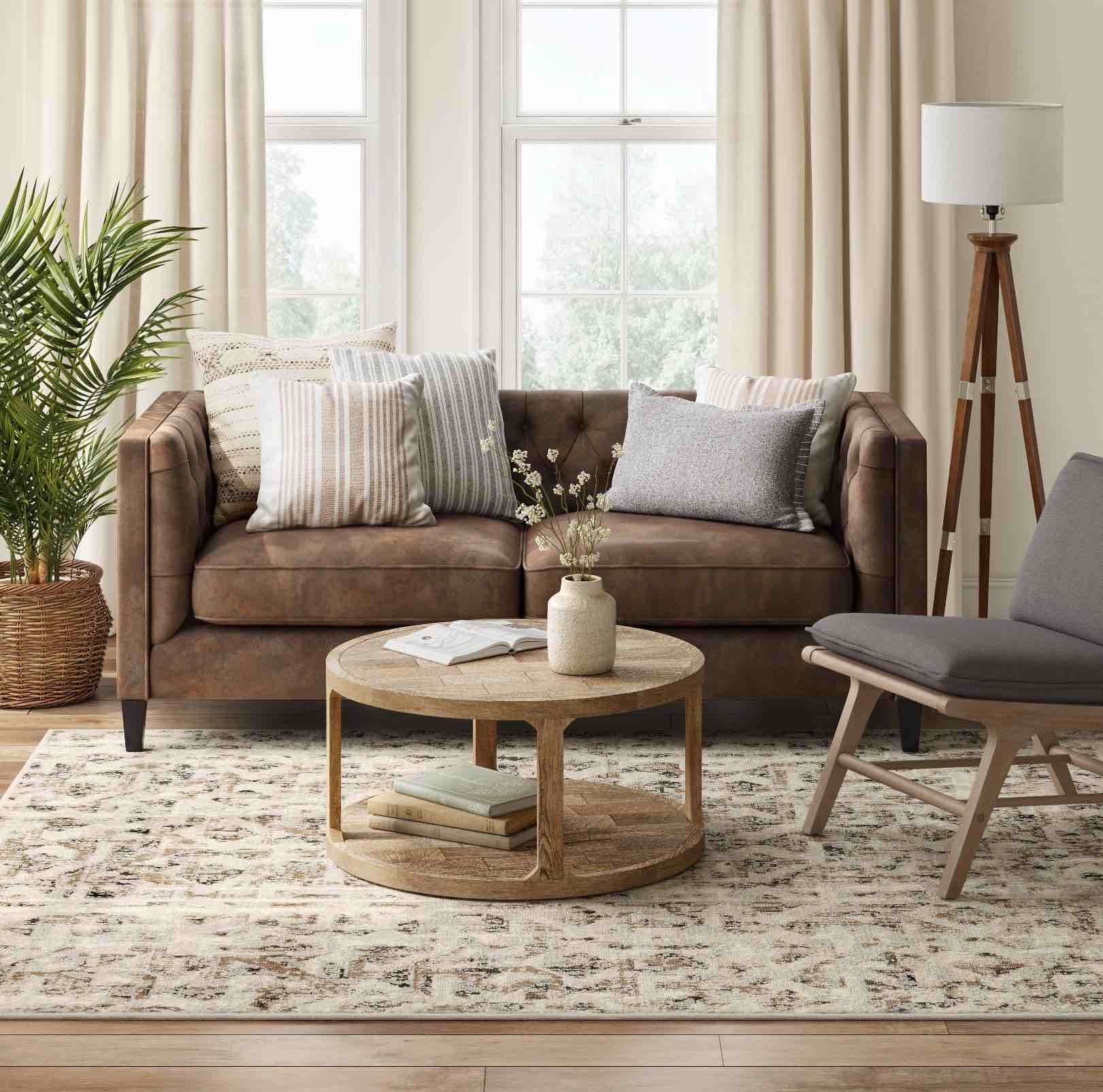 7'x10' Eliot Geo Area Rug Tan/Beige/Gray - Threshold™