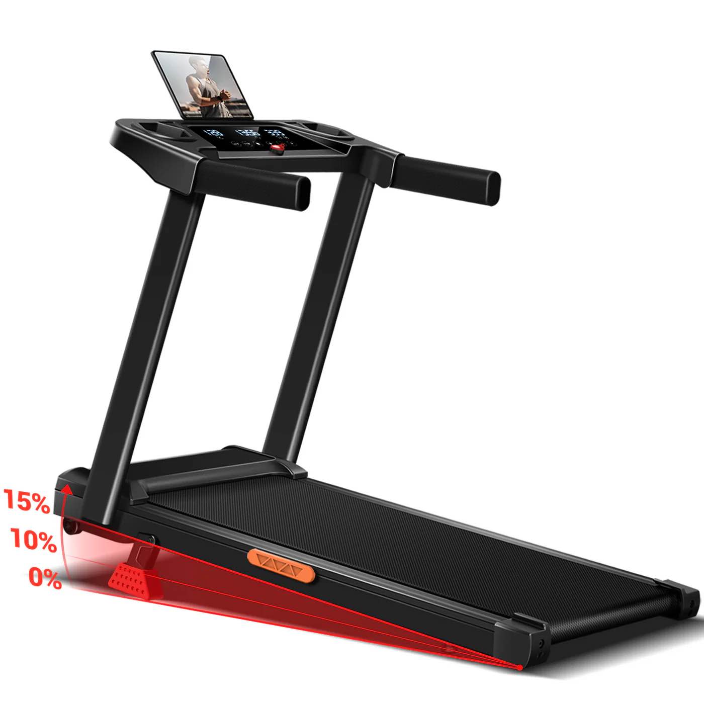 Umay SF10 Foldable Treadmill with 10%/15% Incline for Home and Office