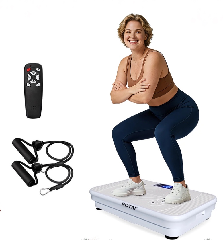 bef vibrating plate exercise machine with led display, 200 adjustable speeds power, 300 lbs 150 watts shake board sport gym for women and men, gray