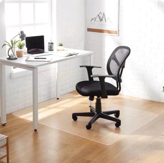 pvc clear office chair mat for hardwood floor,36"x48"clear mat for desk chair/table.as table pad&table cover