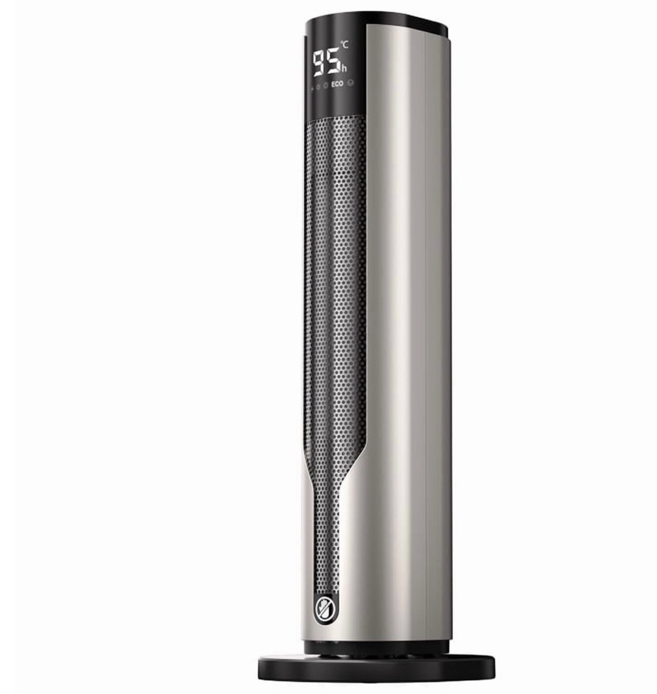 atupen space heater, 1500w ptc electric heater with thermostat, 70° oscillation timer for indoor bedroom