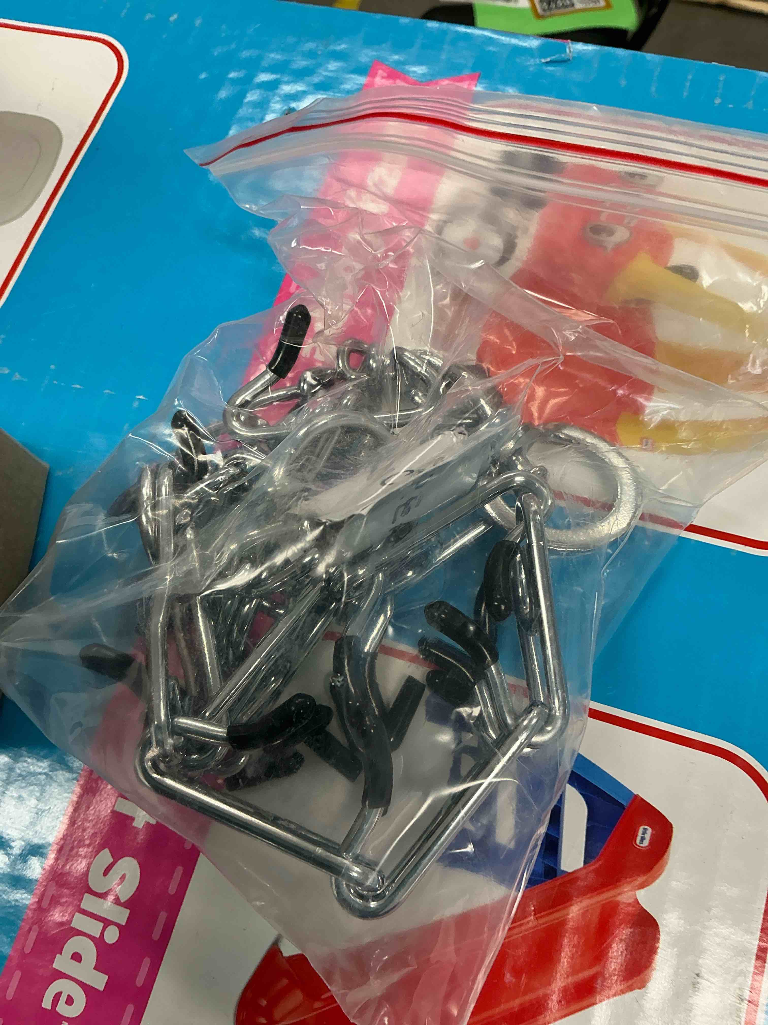 Condition photo showing Good Condition for Real Fancy Dog Prong Collar Training Choke Chain Adjustable Puppy Pinch Collar Links with Comfort Rubber Tips and Quick Release Snap Buckle for Small Medium Large Dogs(Silver -L)