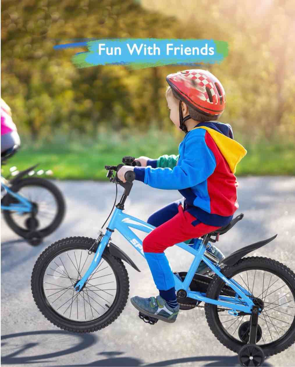 Condition photo showing Good Condition for Naipo 16  Kids Girls and Boys Blue Bike for Age 4-8 Years Old