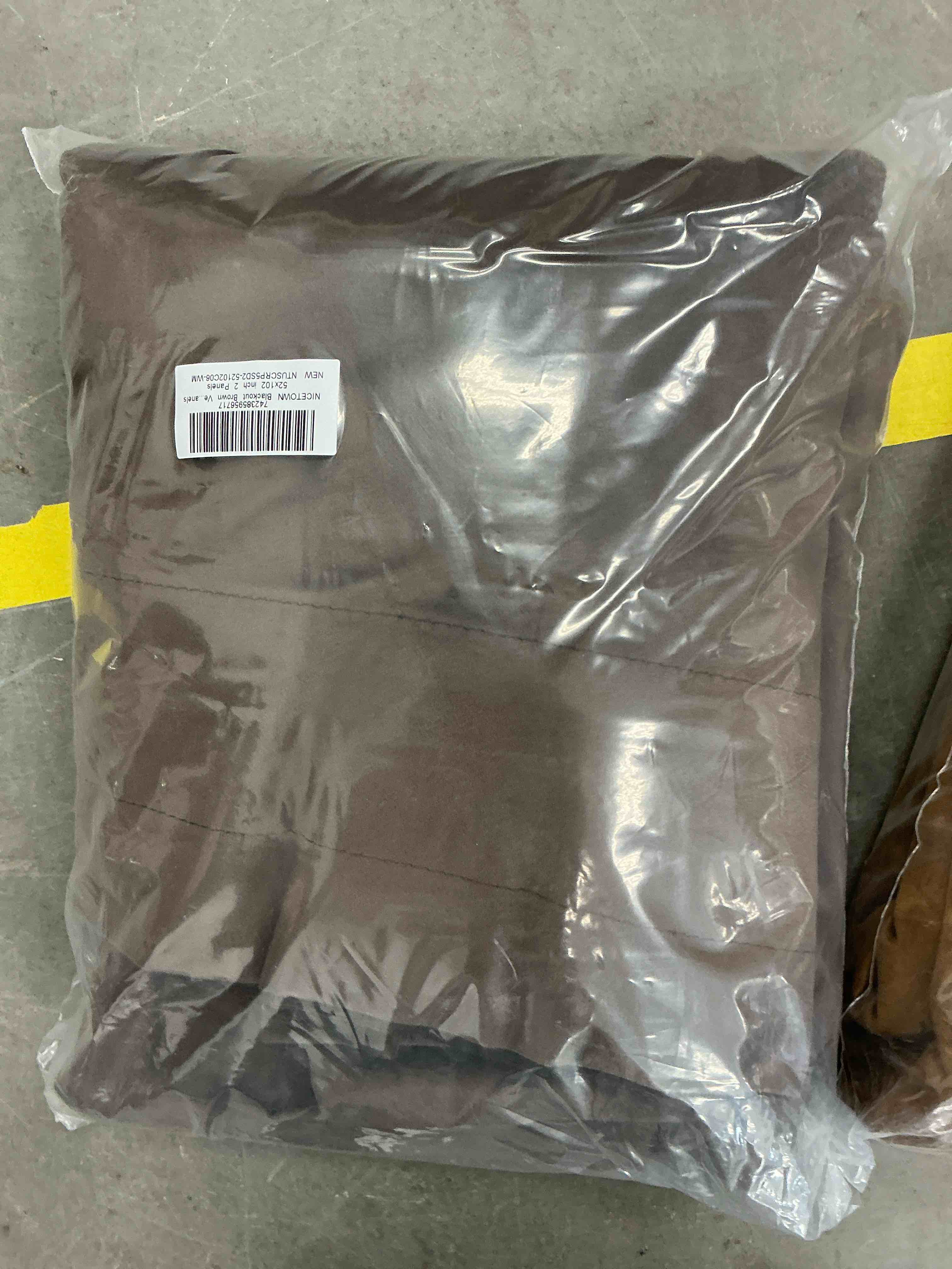 Condition photo showing New/Like New for NICETOWN Blackout Velvet Curtains for Bedroom, Thermal Insulated Noise Reducing Room Darkening Rod Pocket Curtains Drapes Panels 52x102 inch 2 Panels, Brown