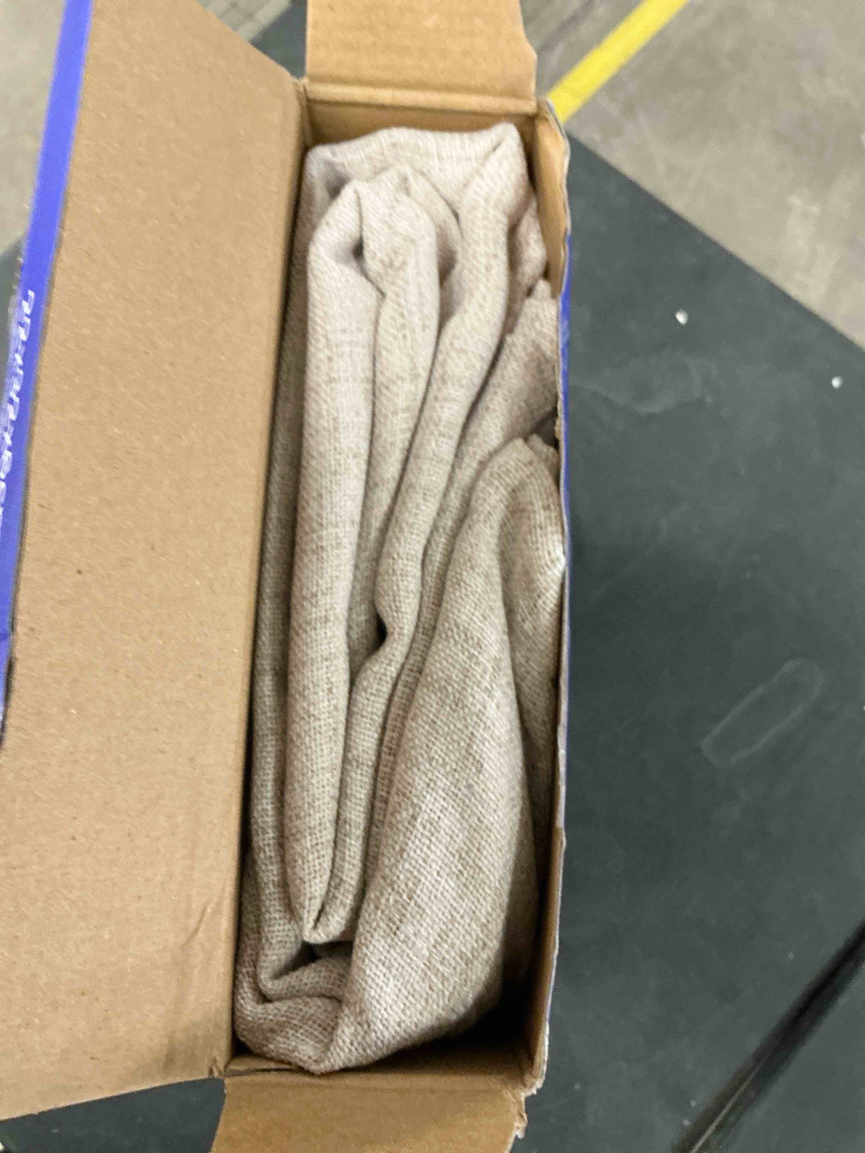 Condition photo showing New/Like New for MIULEE Faux Linen Curtains 84 Inch Length 2 Panels Natural Semi Sheer Curtain with Back Tab Rod Pocket, Light Filtering Window Privacy Burlap Drapes for Living Room Bedroom 42W x 84L Linen