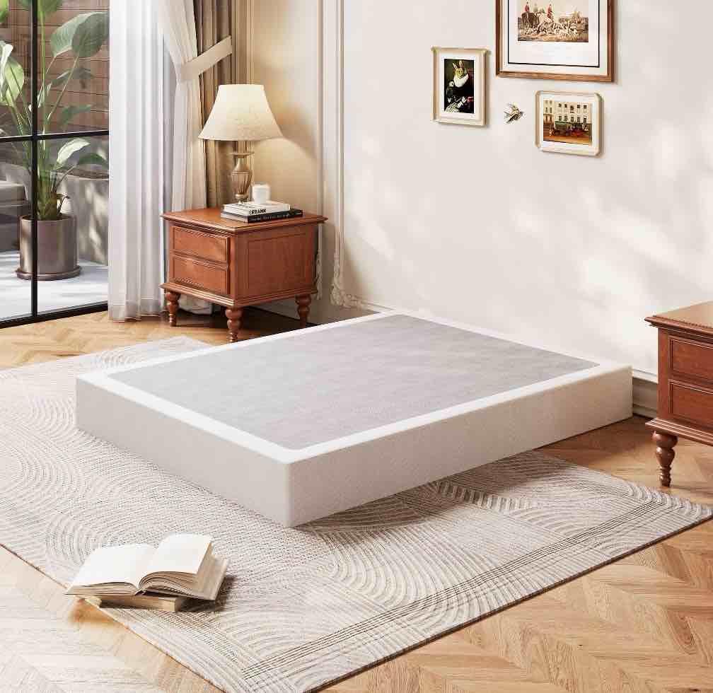 Condition photo showing New/Like New for COMASACH 9" Heavy-Duty Metal Box Spring Mattress Foundation, Full size?Easy Assembly