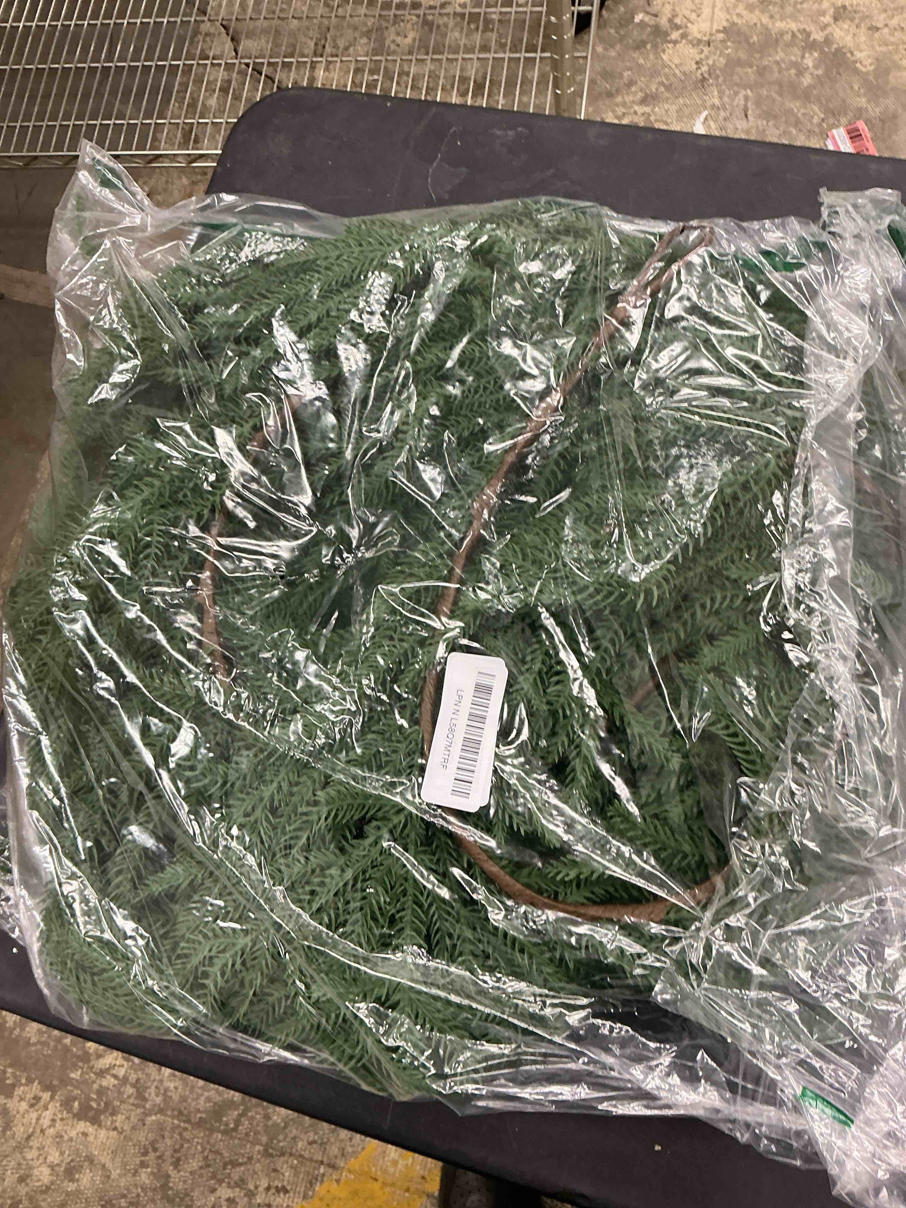 Condition photo showing Good Condition for 2 Pcs 6FT Norfolk Pine Garland (12FT Total): Real Touch Artificial Christmas Greenery with 120 Branches, Premium Decor for Mantle, Table, Wall, Indoor/Outdoor(Dark Green)