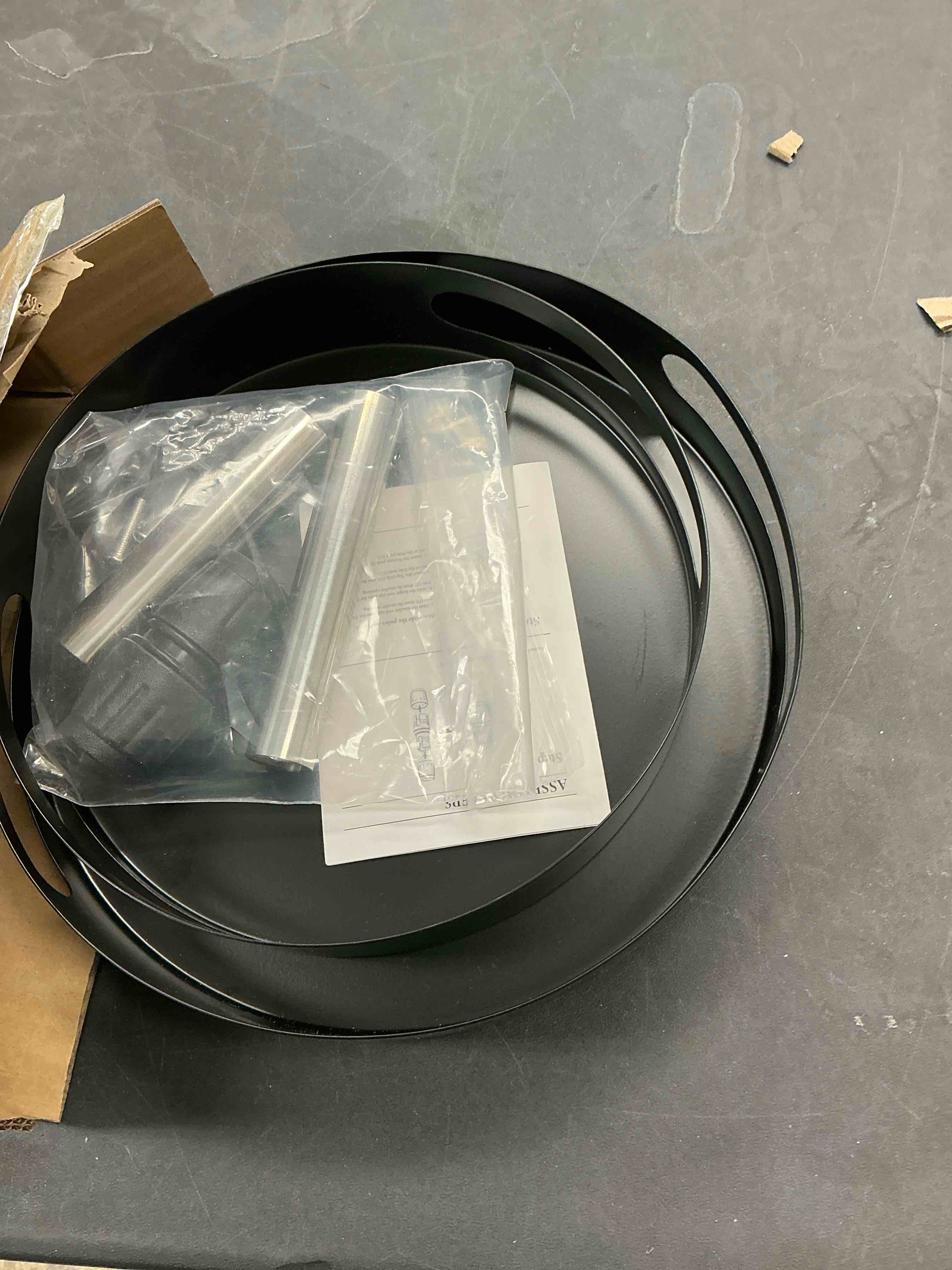 Condition photo showing New/Like New for Lazy Susan Organizer Spice Rack - 2 Tier Height Adjustable Spice Organization for Cabinet, Metal Seasoning Organizer Lazy Turntable Spice Organizer for Table Top Pantry Kitchen Storage (10 inch)