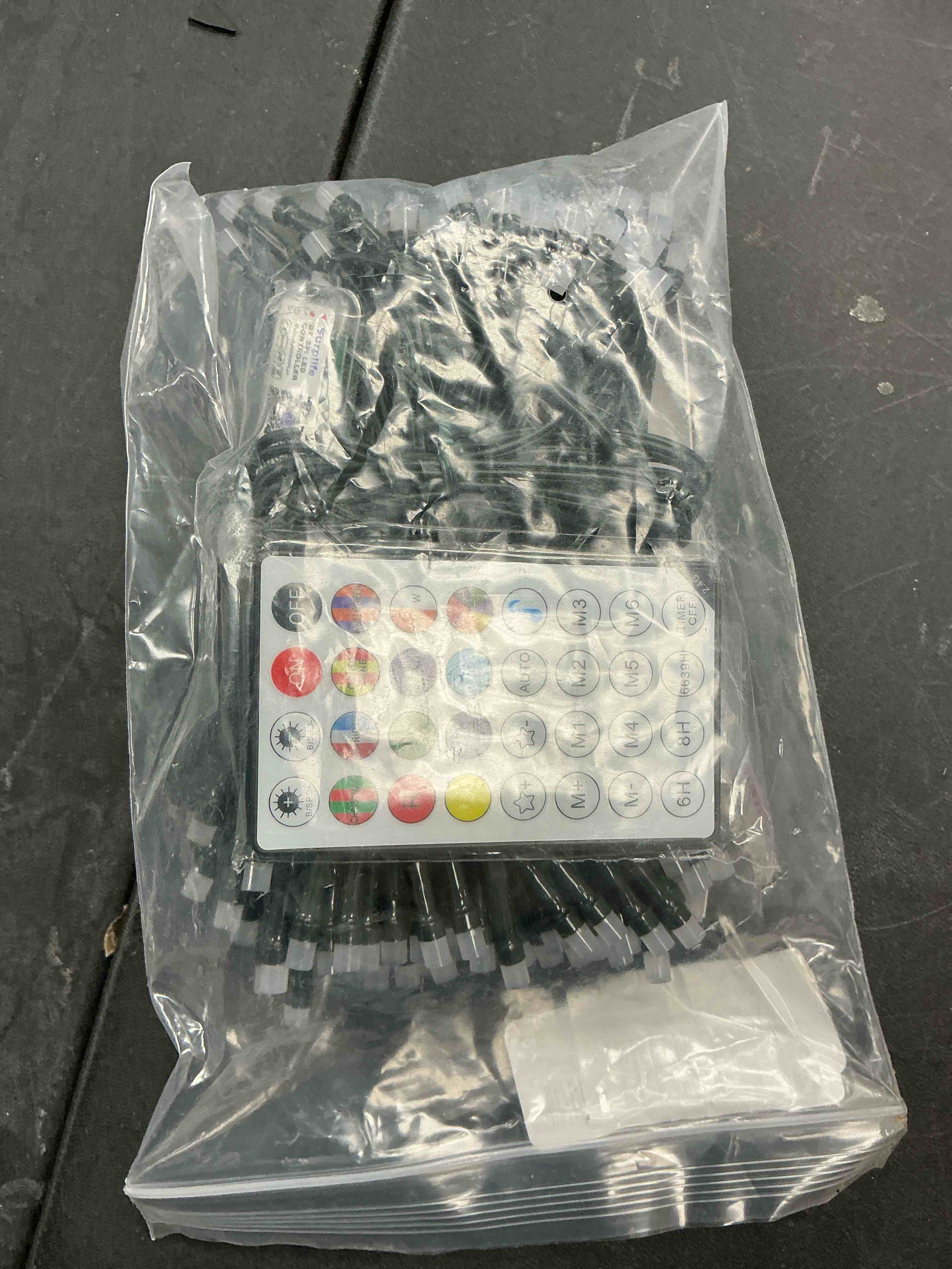 Condition photo showing New/Like New for Christmas String Lights 150 LED, APP adjusts brightness change speed, with remote adjustable RGB decorative lights, used for decorations Christmas Trees, Patios, Weddings, Parties?holiday decorations Multicolor 150LED