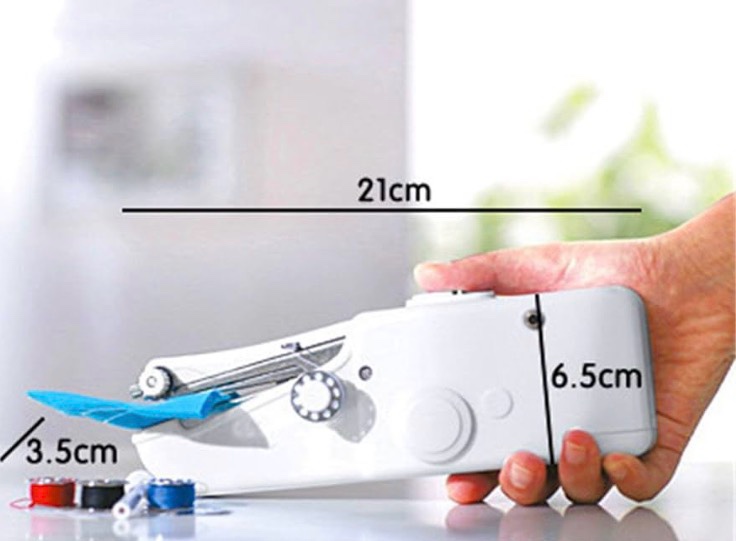 Handheld Sewing Machine, Portable & Cordless Mini Sewing Machine for Beginners - Electric Fast Stitching, DIY Fabric Clothes Repair Kit, Home Travel Mending Machine with Accessories (white)