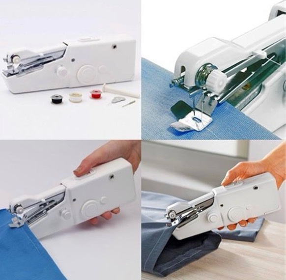 Condition photo showing New/Like New for Handheld Sewing Machine, Portable & Cordless Mini Sewing Machine for Beginners - Electric Fast Stitching, DIY Fabric Clothes Repair Kit, Home Travel Mending Machine with Accessories (white)