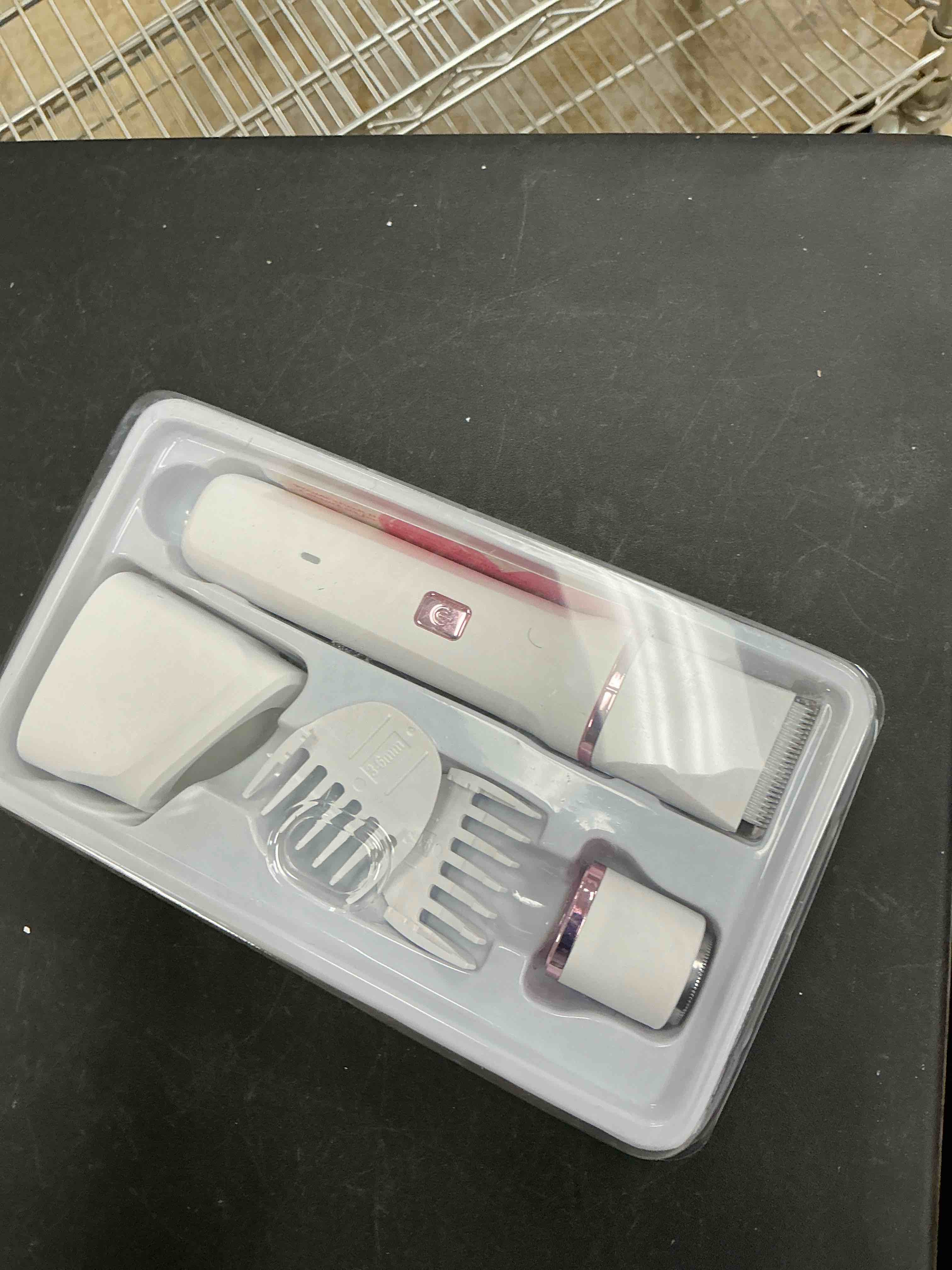 Condition photo showing Good Condition for Bikini Trimmer for Women - Electric Razors for Women's Body Groomer, Replaceable Ceramic Blade Heads, Face Hair Remover Head, USB-C&Dock Charging, Waterproof&Easy Cleaning White