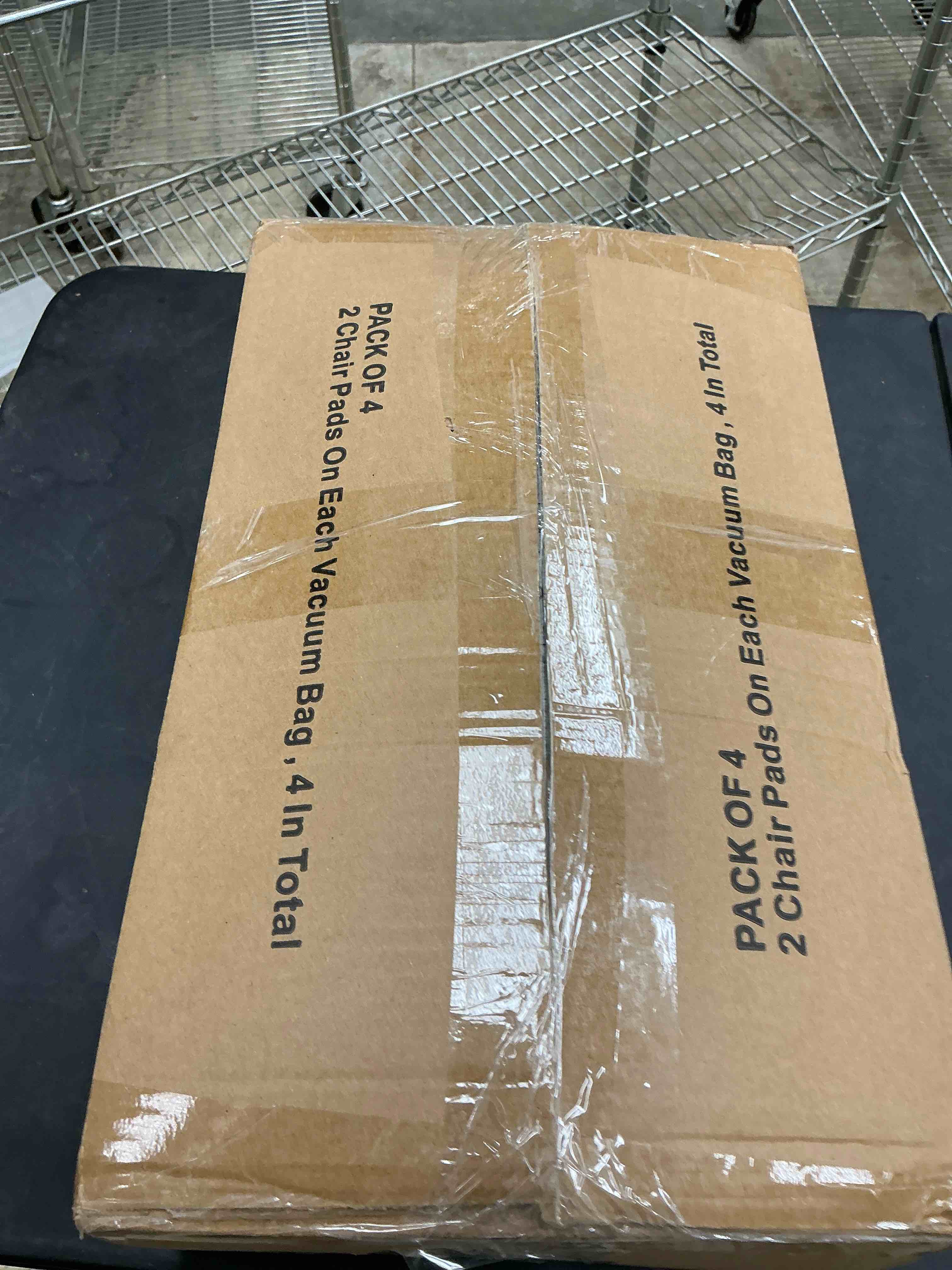 Condition photo showing New/Like New for Basic Beyond Chair Cushions for Dining Chairs, Non-Slip Chair Pads, Thick Seat Cushions for Dining Room Chairs, Kitchen Chair Cushions Set of 4, 17" x 17" x 4", Khaki