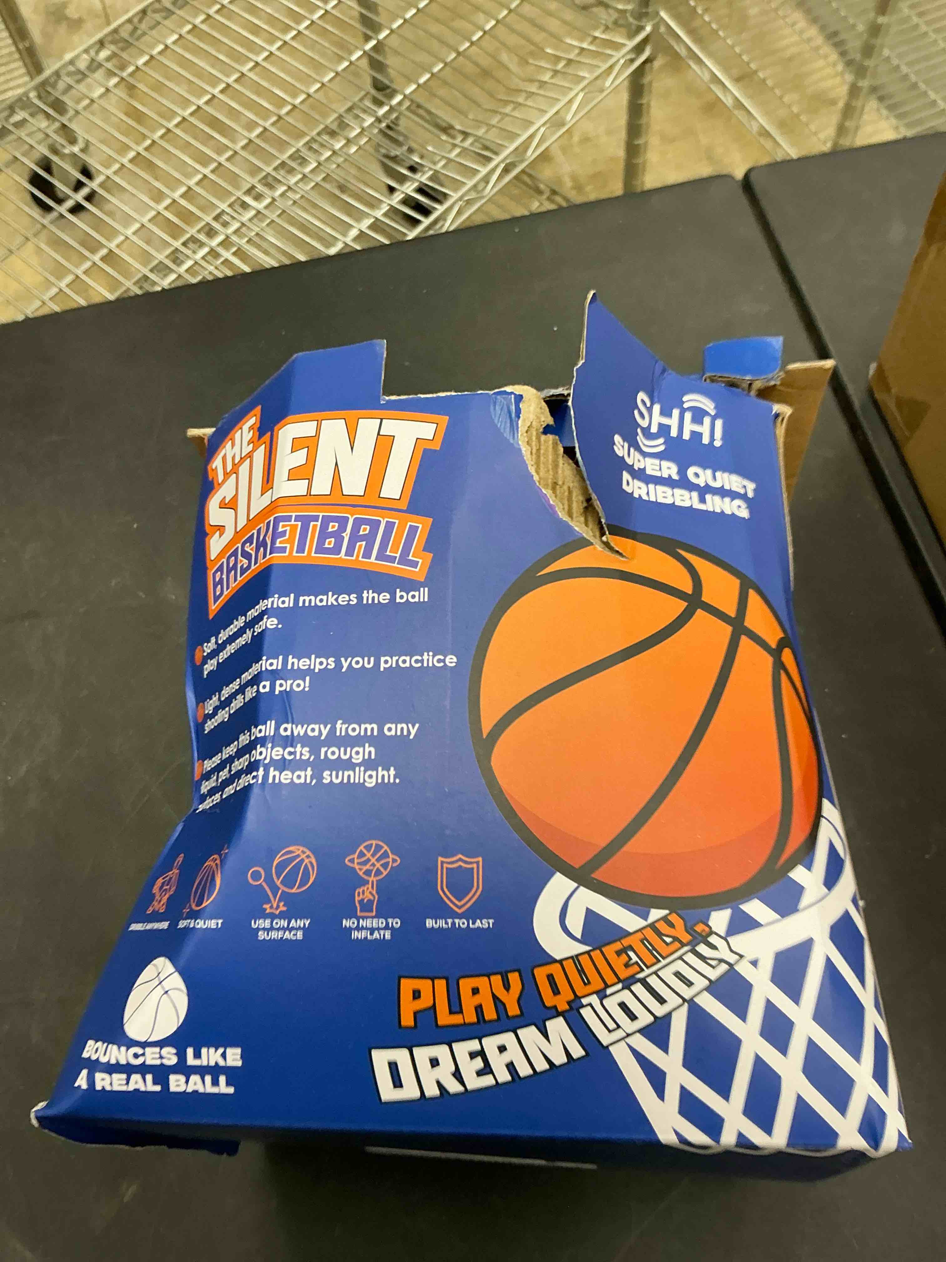 Condition photo showing New/Like New for Silent Basketball Size 5 (27.5") – Not Vacuum Shipped - 2025 Upgraded Airless Soft Foam Ball Soundless for Quiet Dribbling and Indoor Training – Real Feel Higher Bounce No Noise Dark Orange Size 5