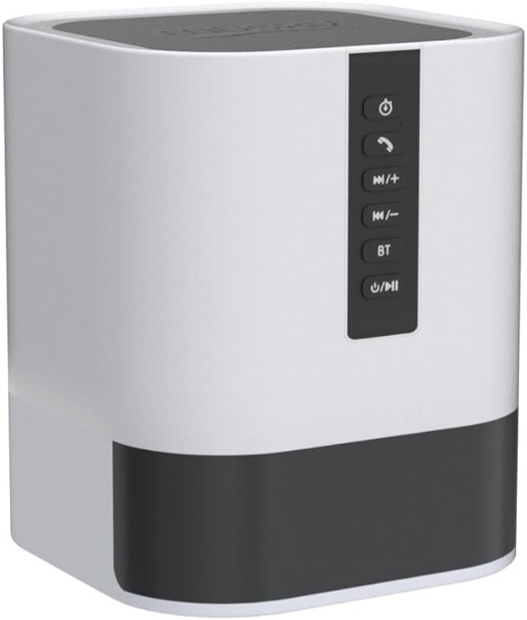 Condition photo showing New/Like New for Night Lights Bluetooth Speaker, Alarm Clock Bluetooth Speakers Touch Sensor Bedside Lamp Dimmable Multi-Color Changing Bedside Lamp, MP3 Player, Wireless with Lights Silver