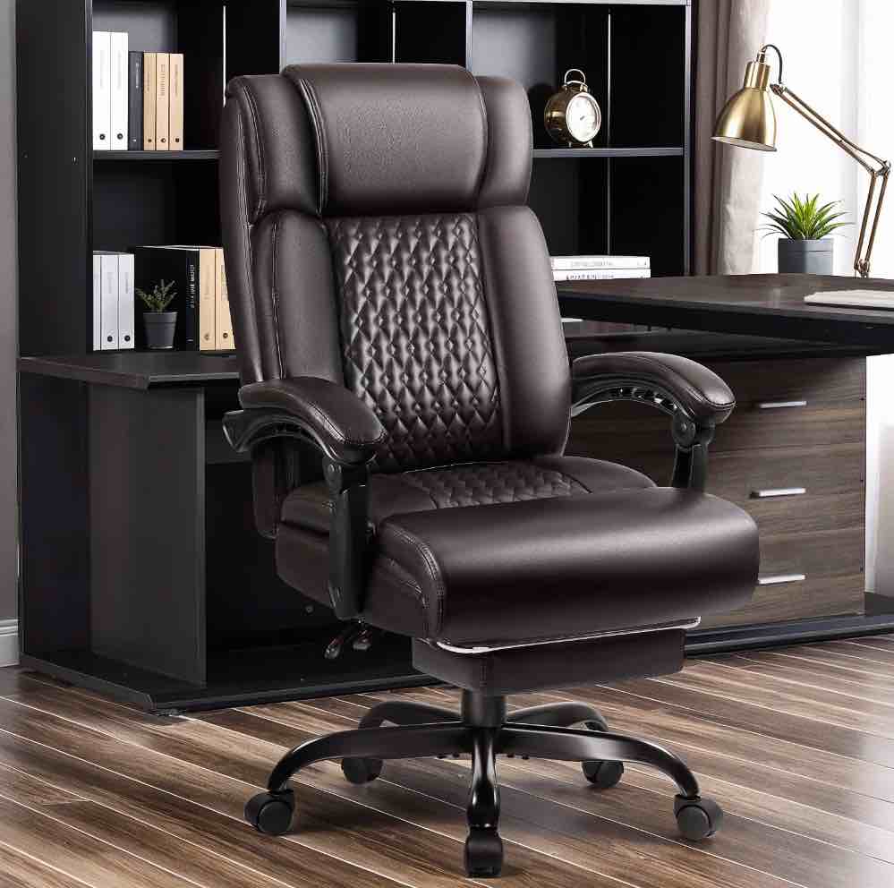 Condition photo showing New/Like New for Waleaf Office Chair with Footrest,90-165°Reclining Ergonomic High Back Computer Desk Chair Lumbar Support for Home Office