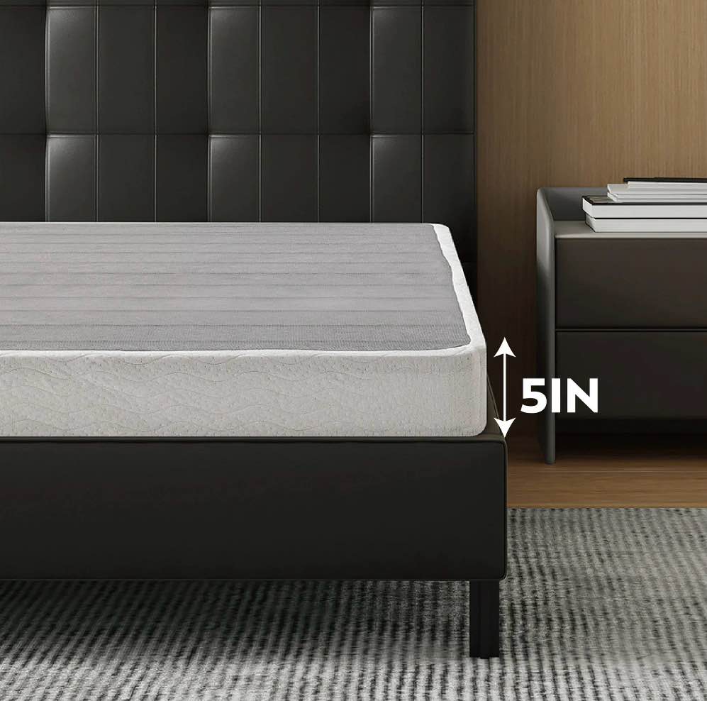 Condition photo showing New/Like New for EGOHOME 5 inch Full Size Metal Box Spring, Easy Assembly Mattress Foundation