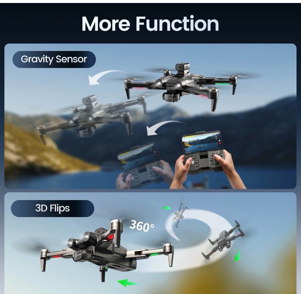 Condition photo showing Good Condition for F167 Drone with Camera, Obstacle Avoidance, Brushless Motor, Optical Flow Sensor, 2 Batteries, Black