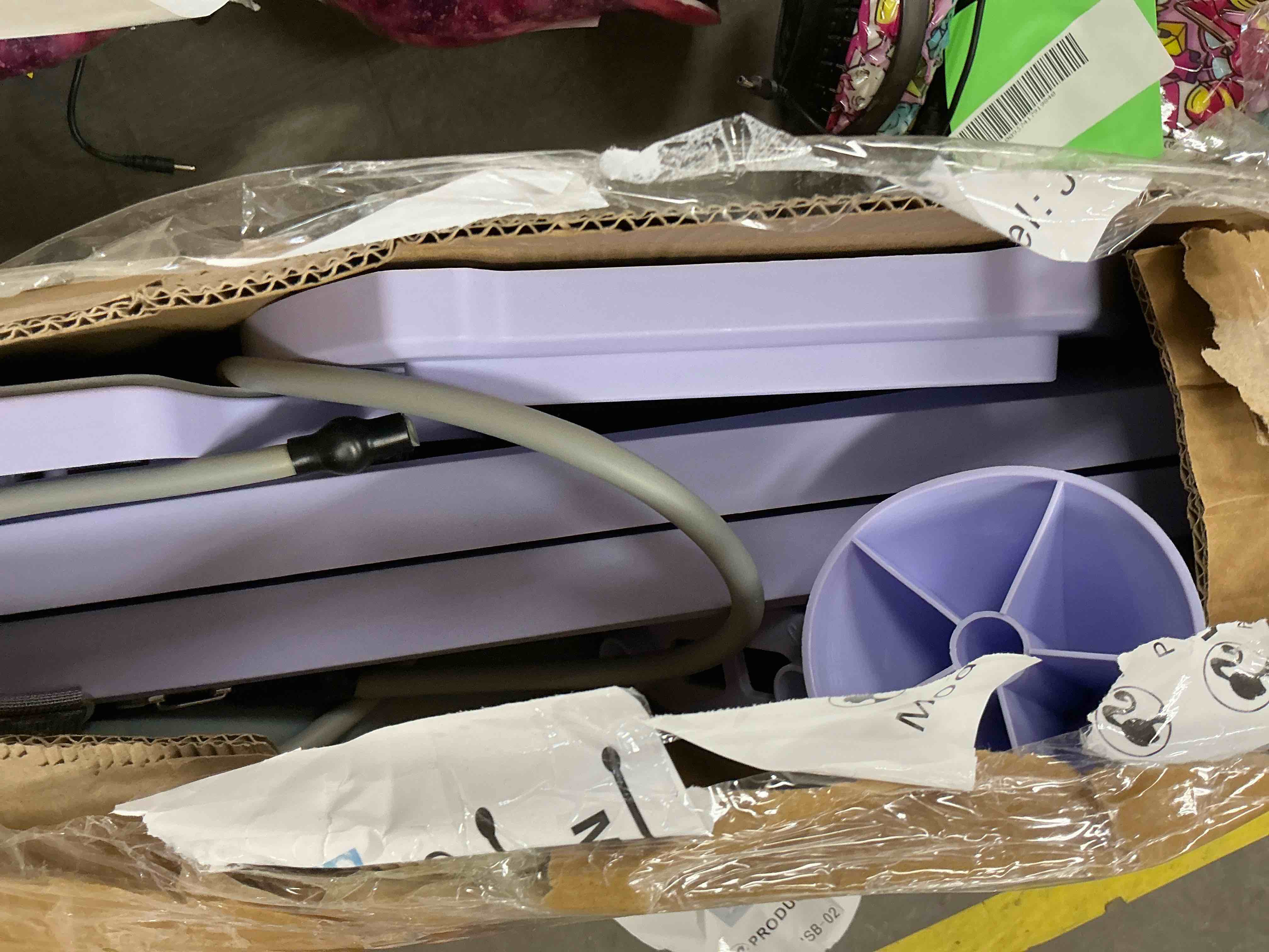 Condition photo showing Good Condition for RICAN 7 in 1 Foldable Pilates Board Pilates Reformer Set with 330LBS Home Multi-functional Folding Body Board Fitness Exercise Abs Purple