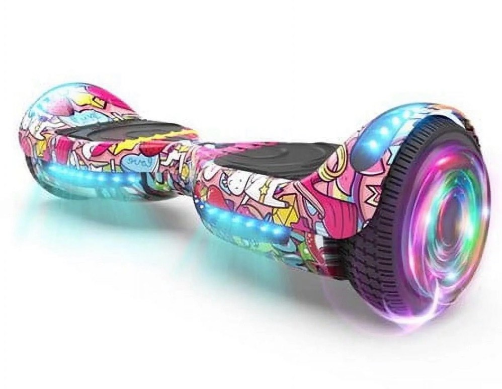 Mosta Electric Hoverboard with New Version Bluetooth Hover Board, Chrome and Design Color Self-Balance Electric Scooter