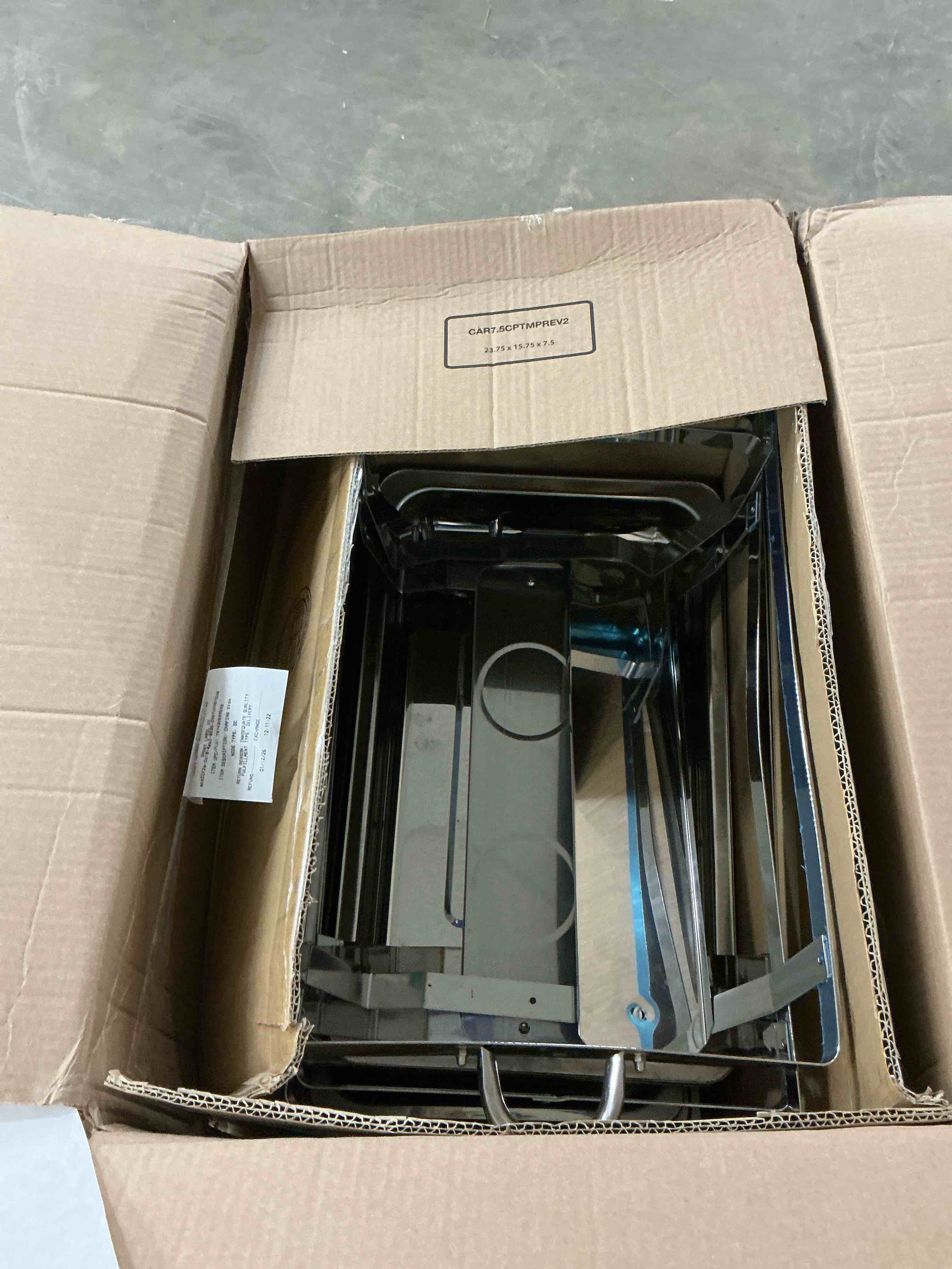 Condition photo showing As Is for Chafing Dish Buffet Set 4 Pack: TINANA 8QT Stainless Steel Chafing Dishes for Buffet  Chafers and Buffet Warmers Sets for Parties  Events  Wedding  Camping  Dinner