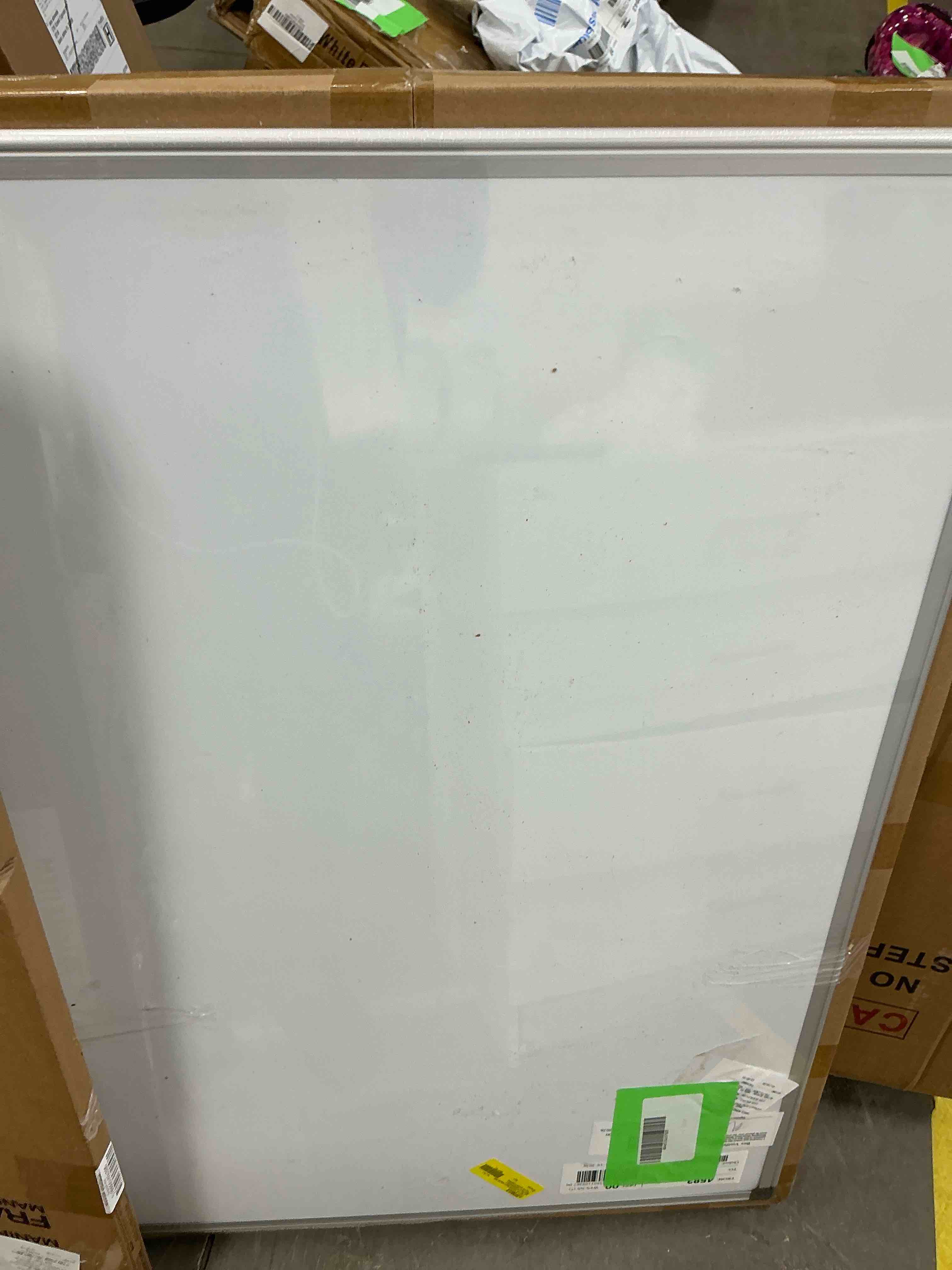 Condition photo showing New/Like New for VUSIGN Magnetic Dry Erase Whiteboard, 35x23 Inches, Wall Mounted with Pen Tray, Silver Aluminium Frame