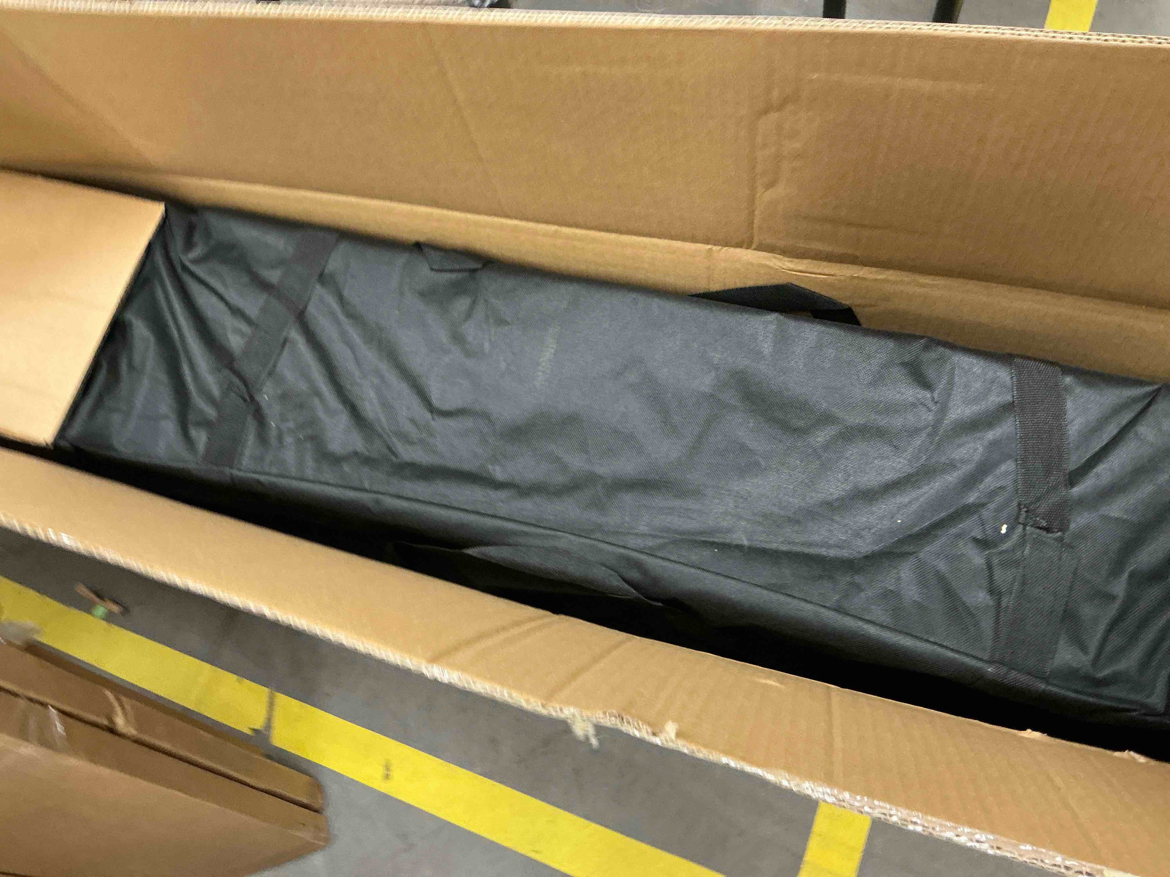 Condition photo showing New/Like New for Vecukty 10' x 10' Black Sturdy Pop Up Canopy Tent, Removable Sidewalls