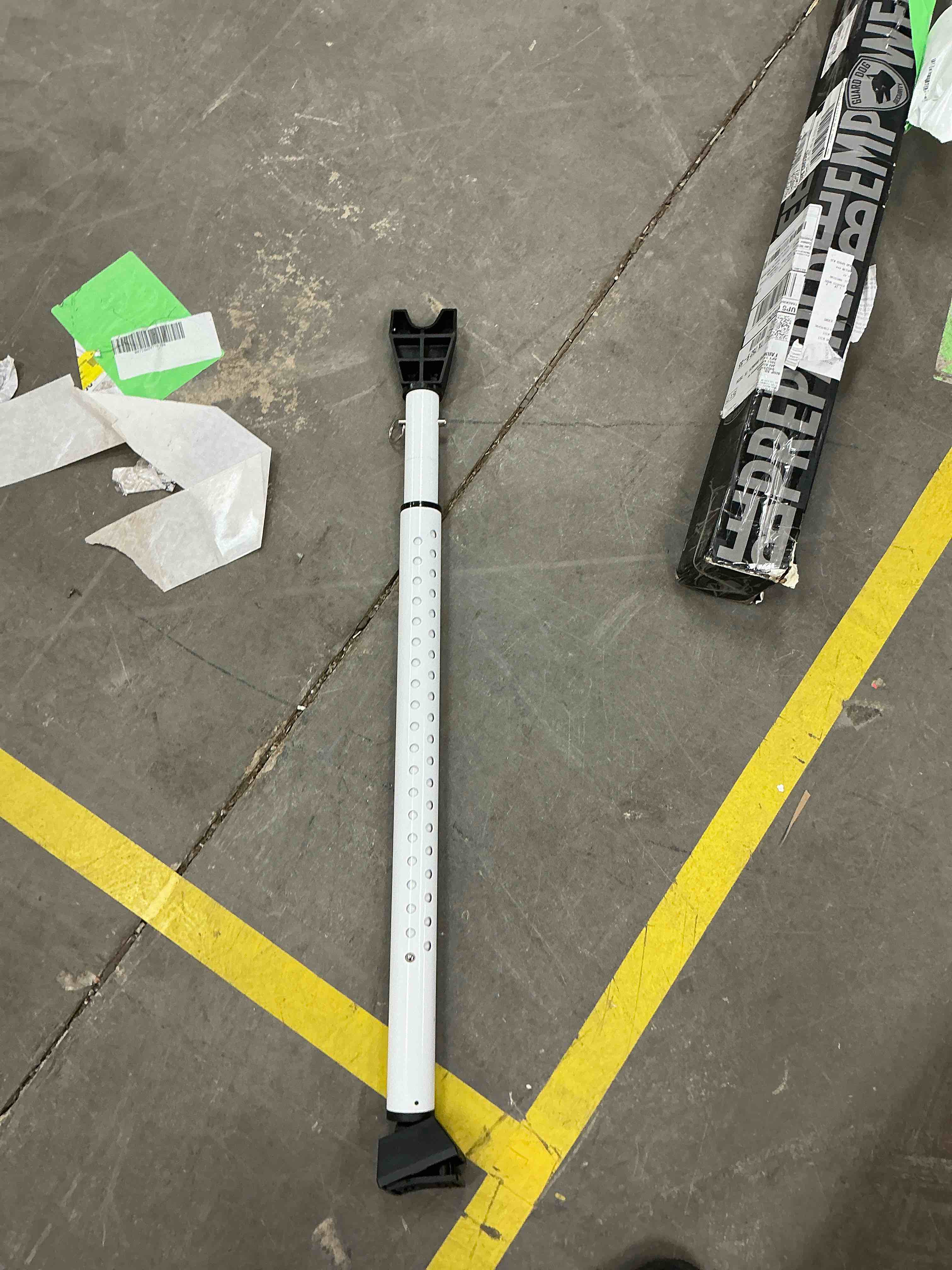 Condition photo showing Good Condition for Door Stopper Security Bar  2-in-1 Adjustable Door Steel Jammer  300 lbs of Force  by Guard Dog Security  1 pack White
