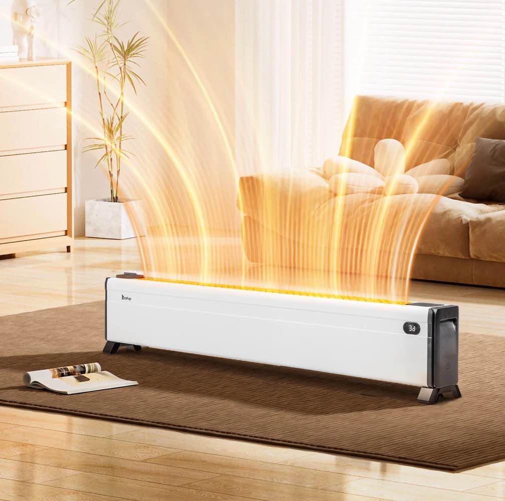 Condition photo showing New/Like New for Ktaxon 48" Baseboard Heater, 1500W Electric Baseboard Space Heater with 3 Heat Settings, Remote Control, Built-in Humidifier, 12H Timer, Tip-Over Switch, for Indoor Bedroom Office Home, White