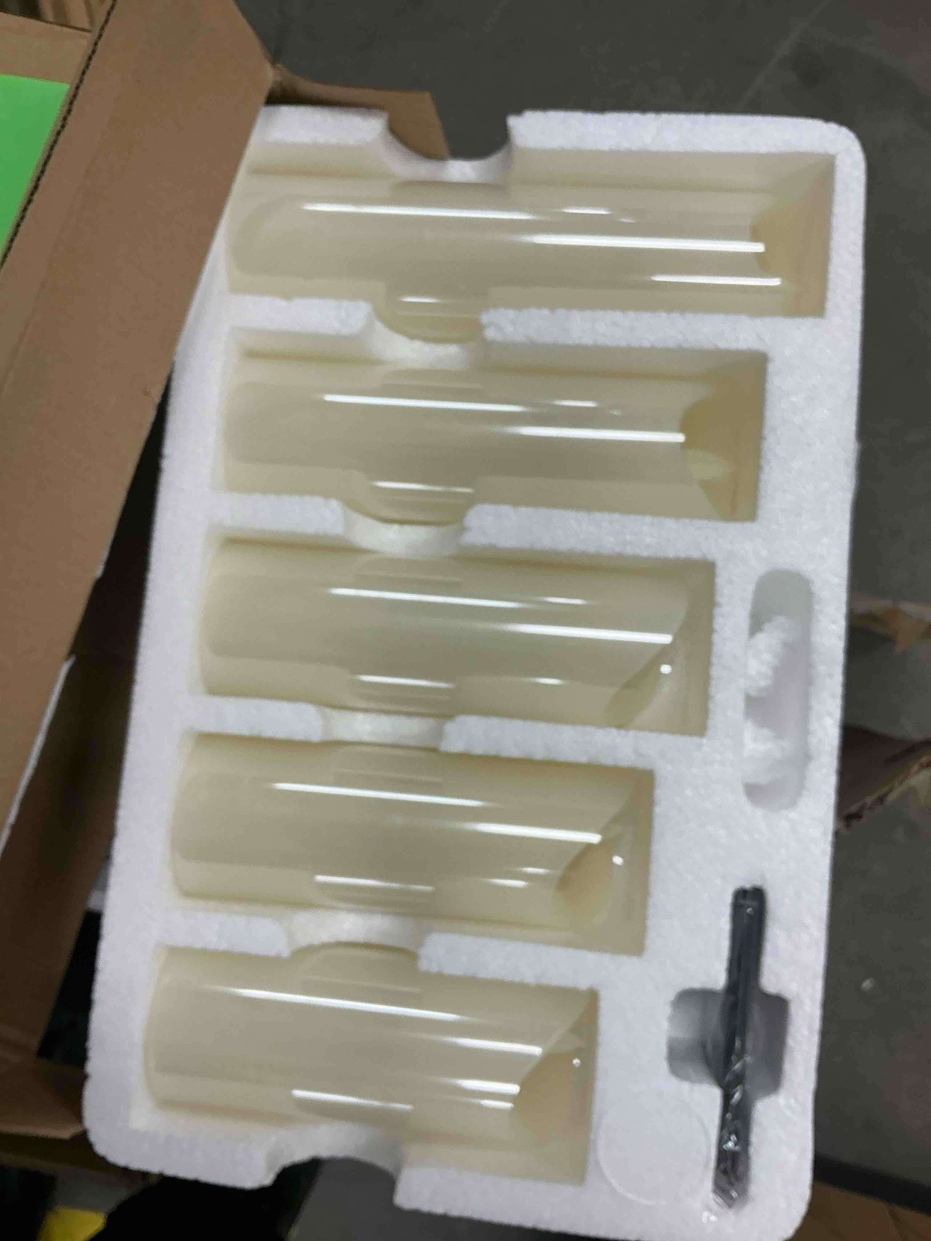 Condition photo showing New/Like New for OSHINE Set of 5 Flameless Candles LED Pillar Candles Battery Operated Candles Electric Moving Wick Flickering Flame Ivory Real Wax Candles Remote Control with Timer 300+ Hours Halloween