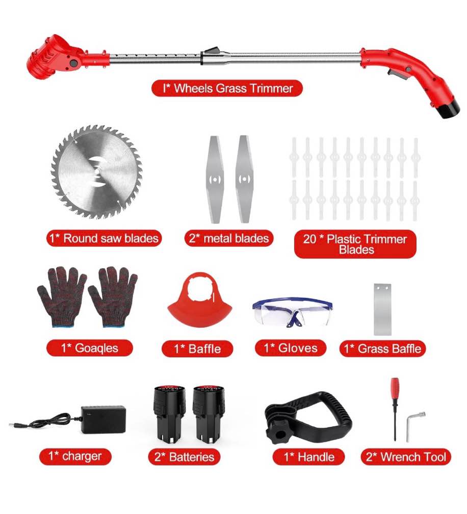 Condition photo showing Good Condition for Cordless Weed Eaters, Electric Grass Trimmer & Edger, Tanbaby 6 inch 3-in-1 Weed Wacker Kit, 12V 2*1300mAh Battery Powered Weed Wacker for Trimming and Edging